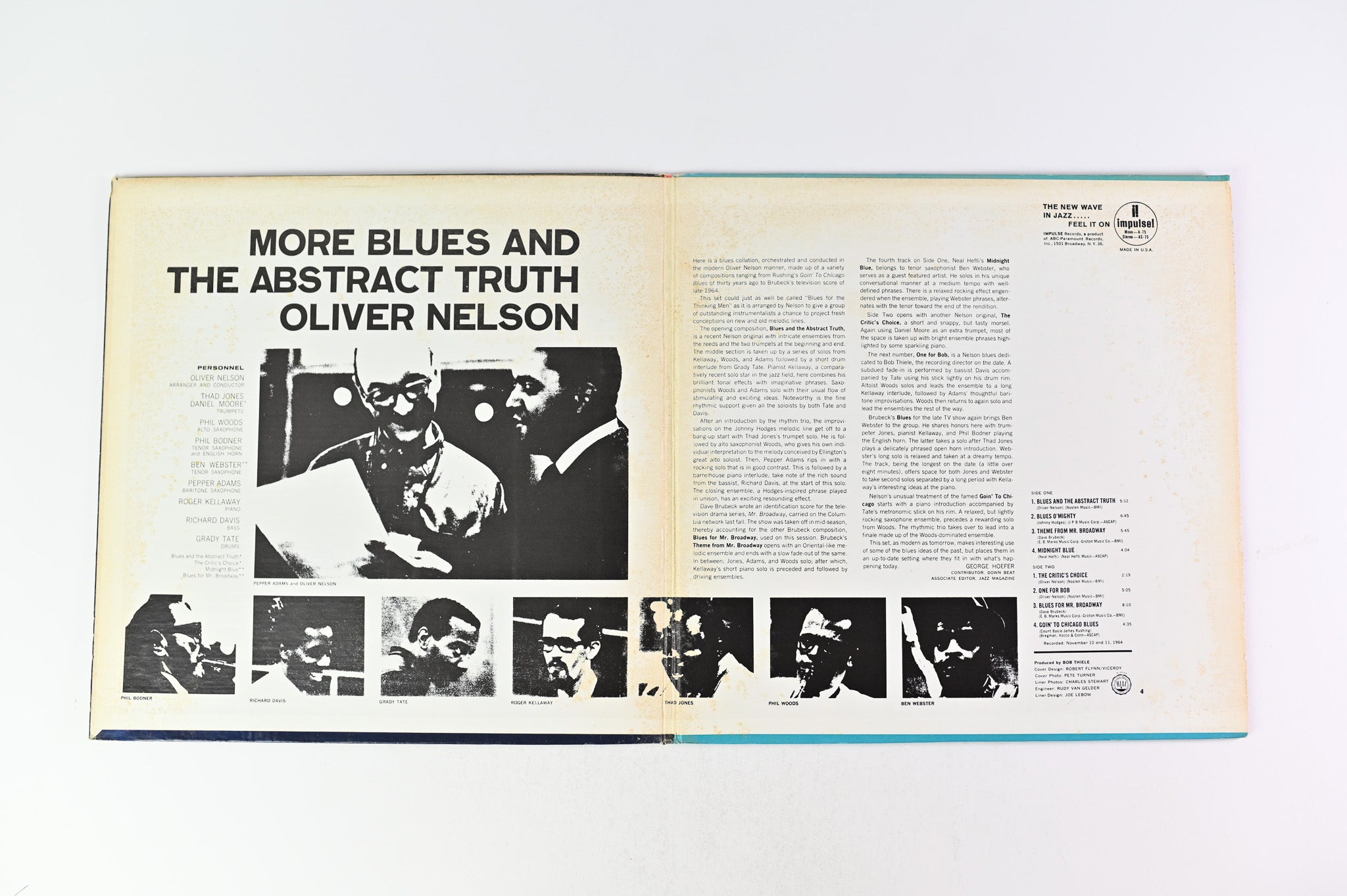 Oliver Nelson - More Blues And The Abstract Truth on Impulse! Reissue