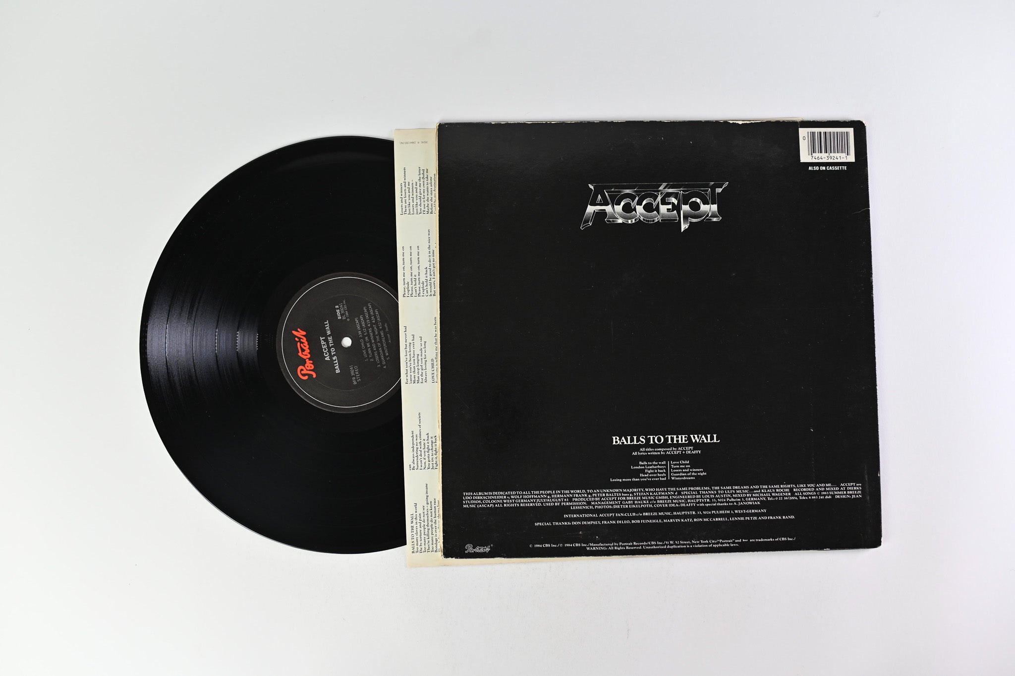 ACCEPT BALL TO THE WALL アクセプト レコード  LP Accept – Balls To The Wall – Vinyl (LP, Album), 1984 [r2079178