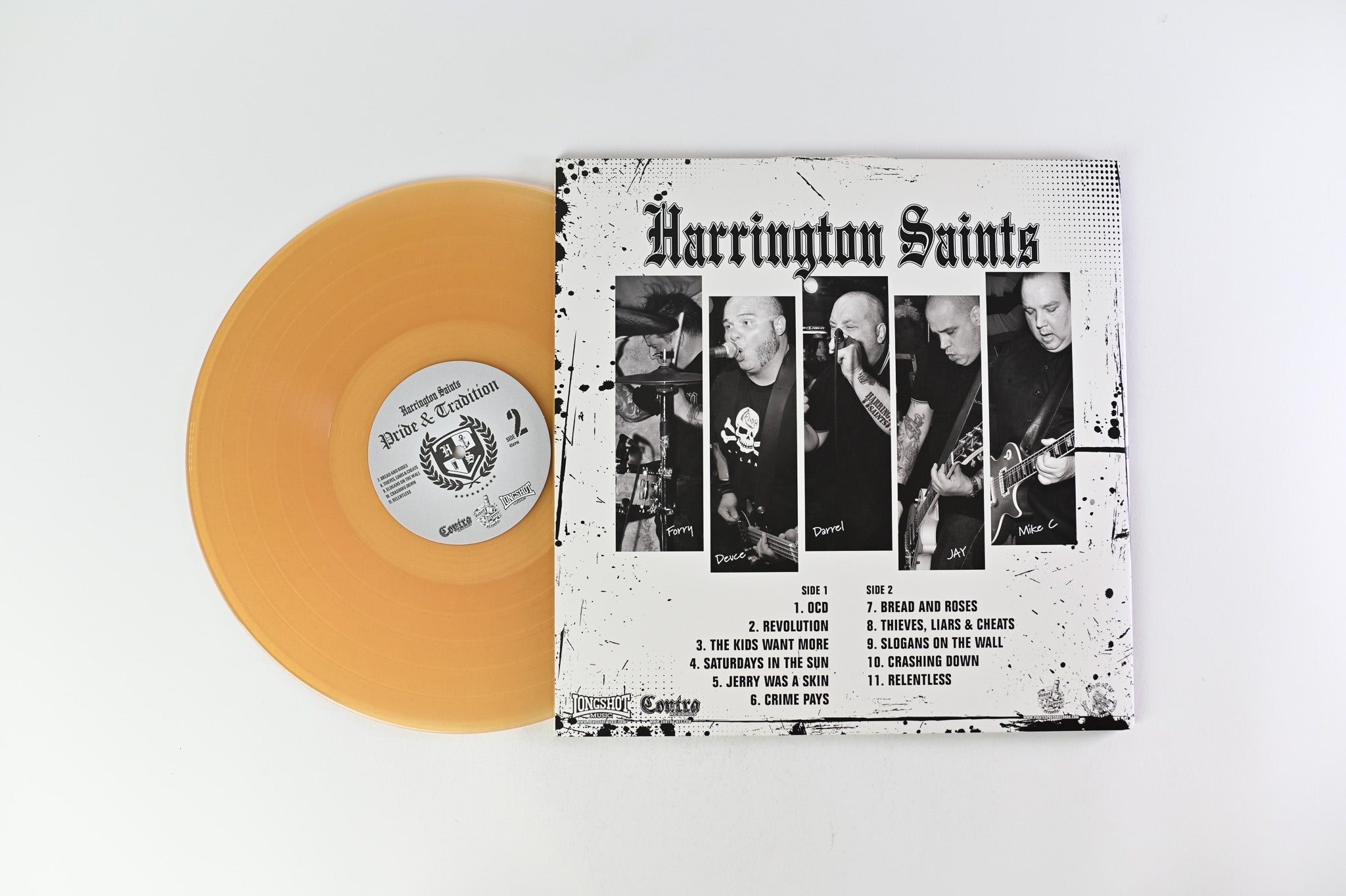 Harrington Saints - Pride & Tradition on Pirates Press Records - Beer Yellow Vinyl