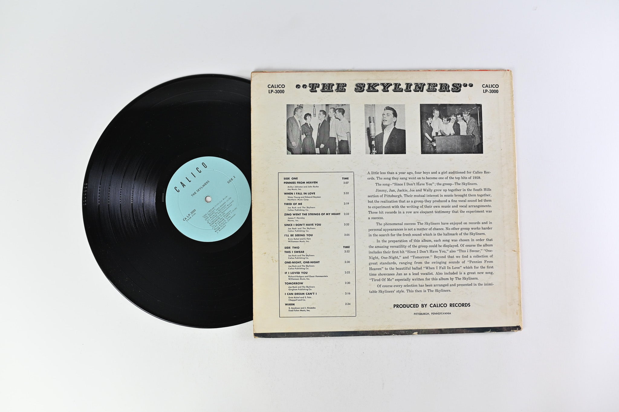 The Skyliners - The Skyliners on Calico - 1965 Mono pressing