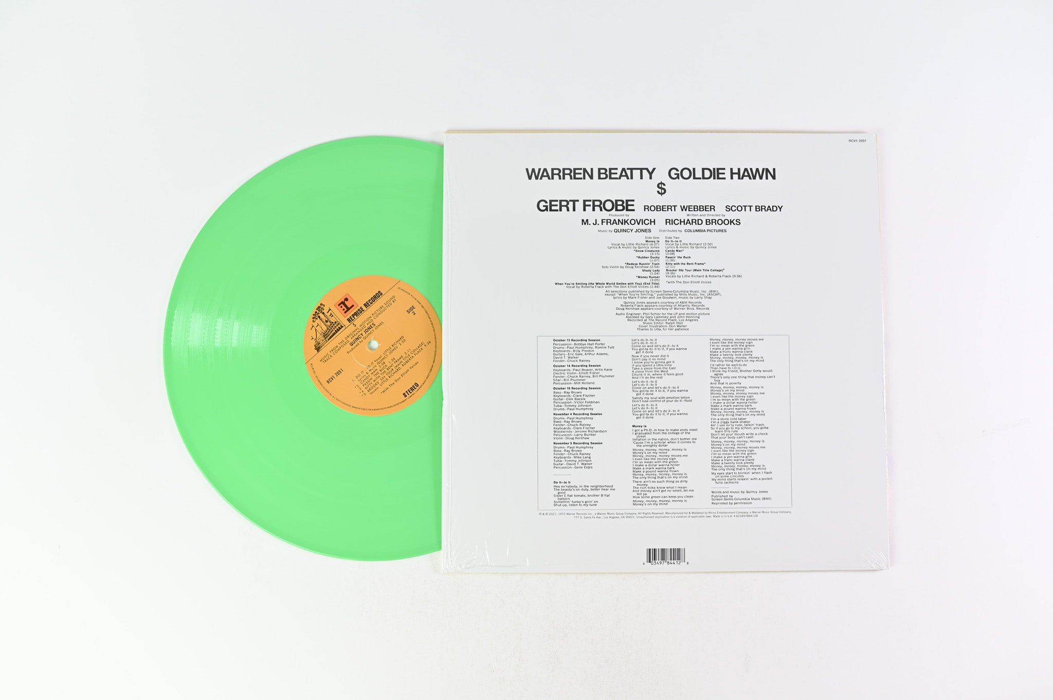 Quincy Jones - $ (Music From The Original Motion Picture Sound Track) on Reprise/Rhino Records Ltd. Reissue Mint Colored Vinyl