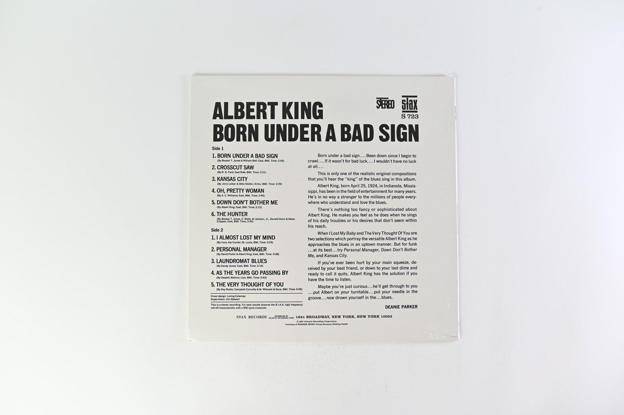 Albert King - Born Under A Bad Sign on Speakers Corner Records - Sealed