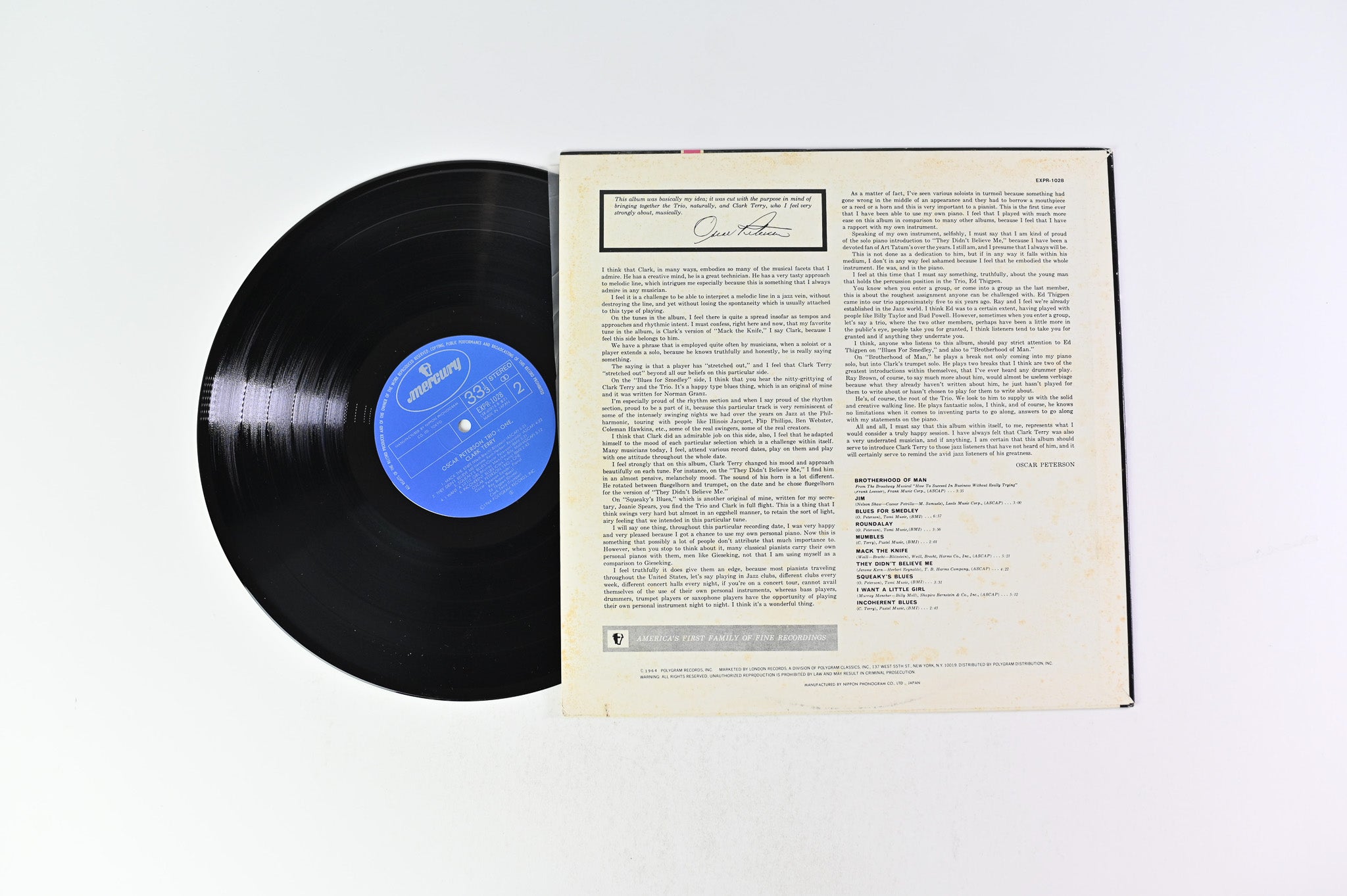 The Oscar Peterson Trio - Oscar Peterson Trio + One on Mercury Reissue