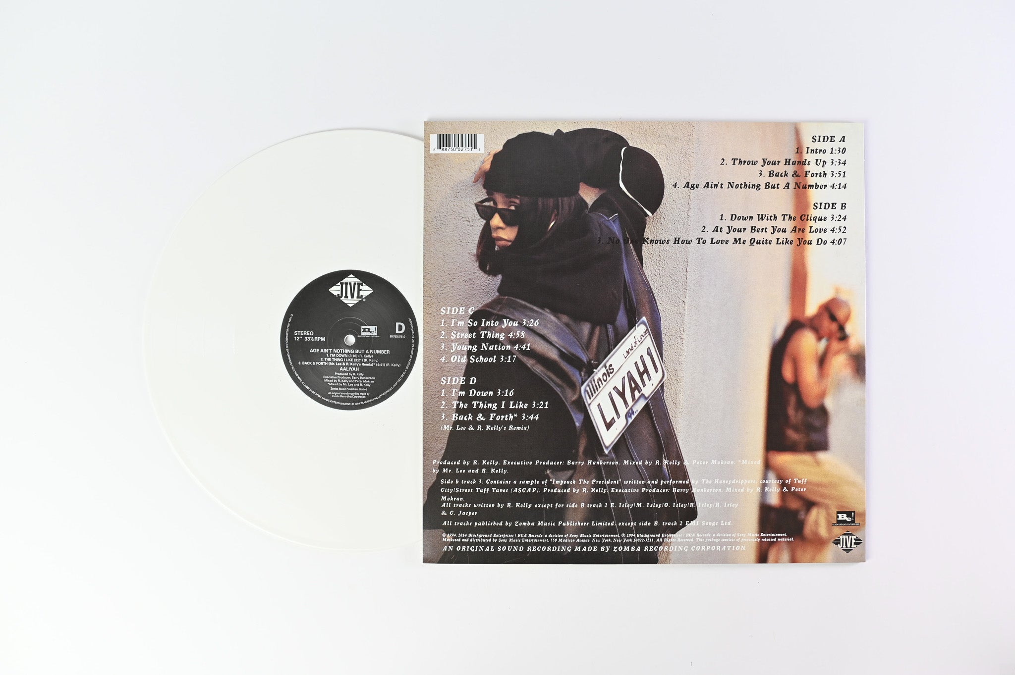 Aaliyah - Age Ain't Nothing But A Number on Jive White Vinyl RSD Black Friday 2014 Ltd Reissue