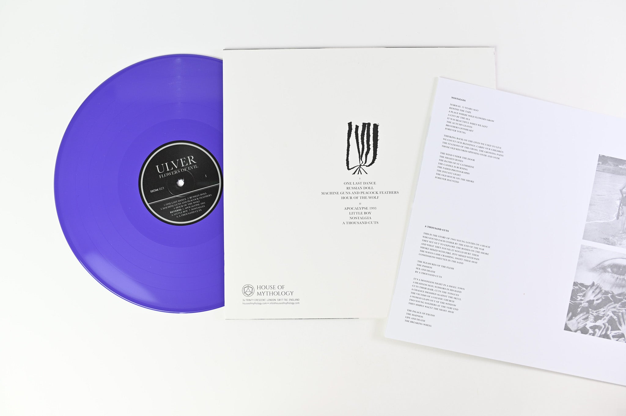 Ulver - Flowers Of Evil on House of Mythology Ltd Purple