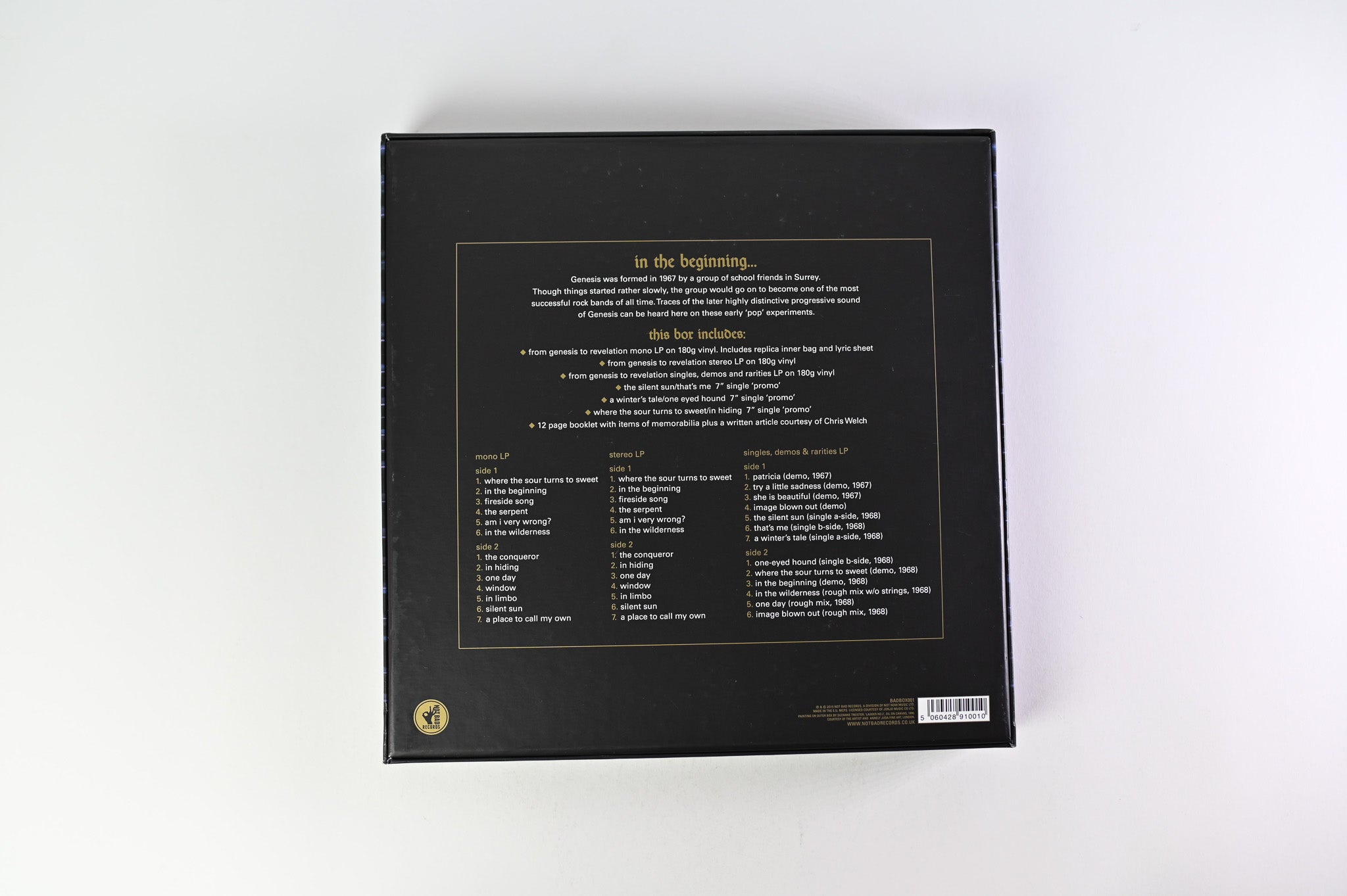 Genesis - From Genesis To Revelation on Not Bad Records RSD 2015 Box Set Reissue