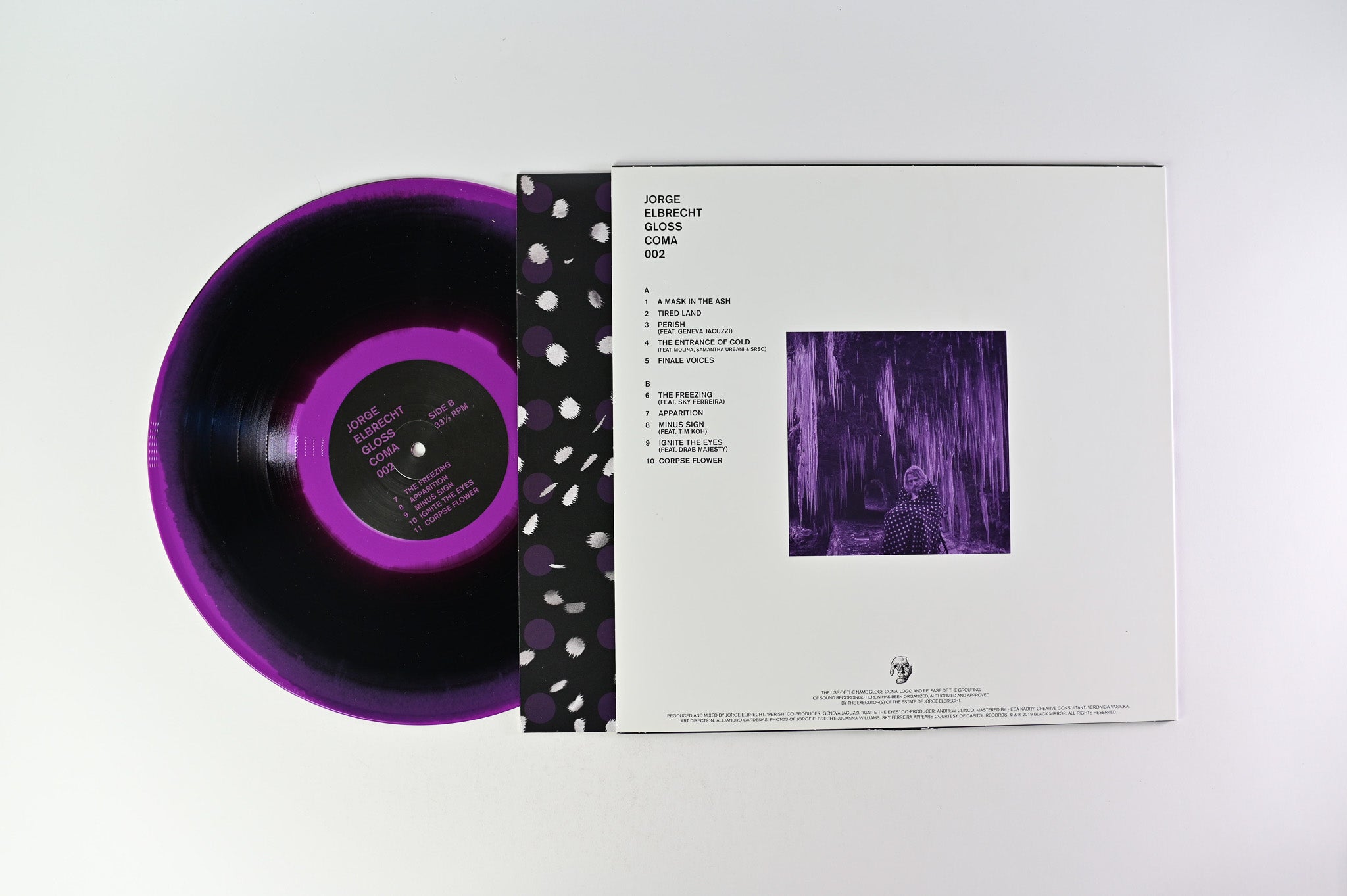 Jorge Elbrecht - Gloss Coma - 002 Ltd Permafrost Black & Purple Vinyl