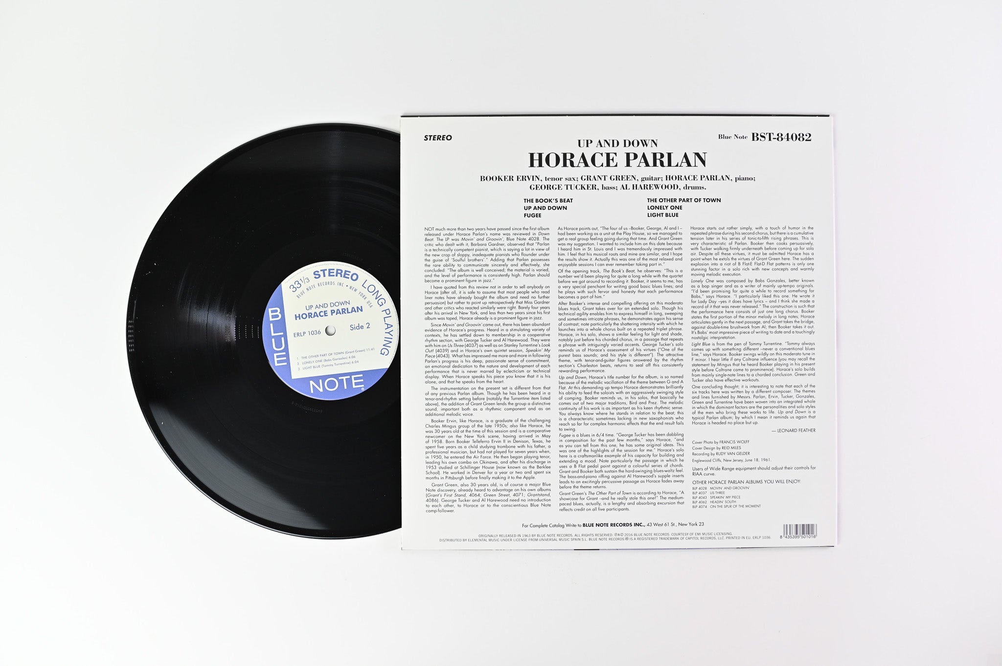 Horace Parlan - Up & Down on Blue Note Ltd 180 Gram Reissue