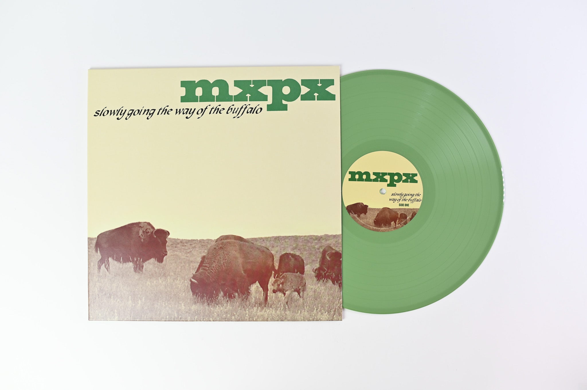MxPx - Slowly Going The Way Of The Buffalo Ltd Olive Green Reissue