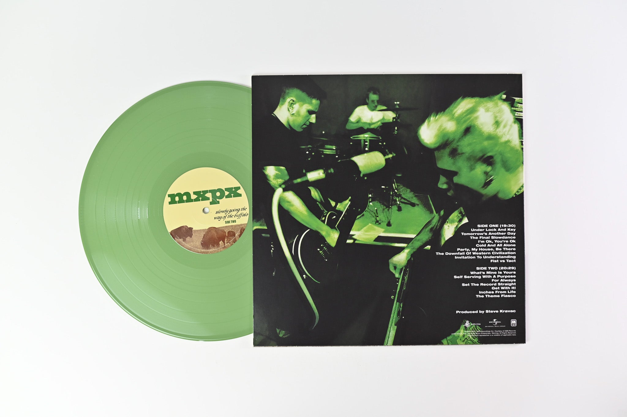 MxPx - Slowly Going The Way Of The Buffalo Ltd Olive Green Reissue