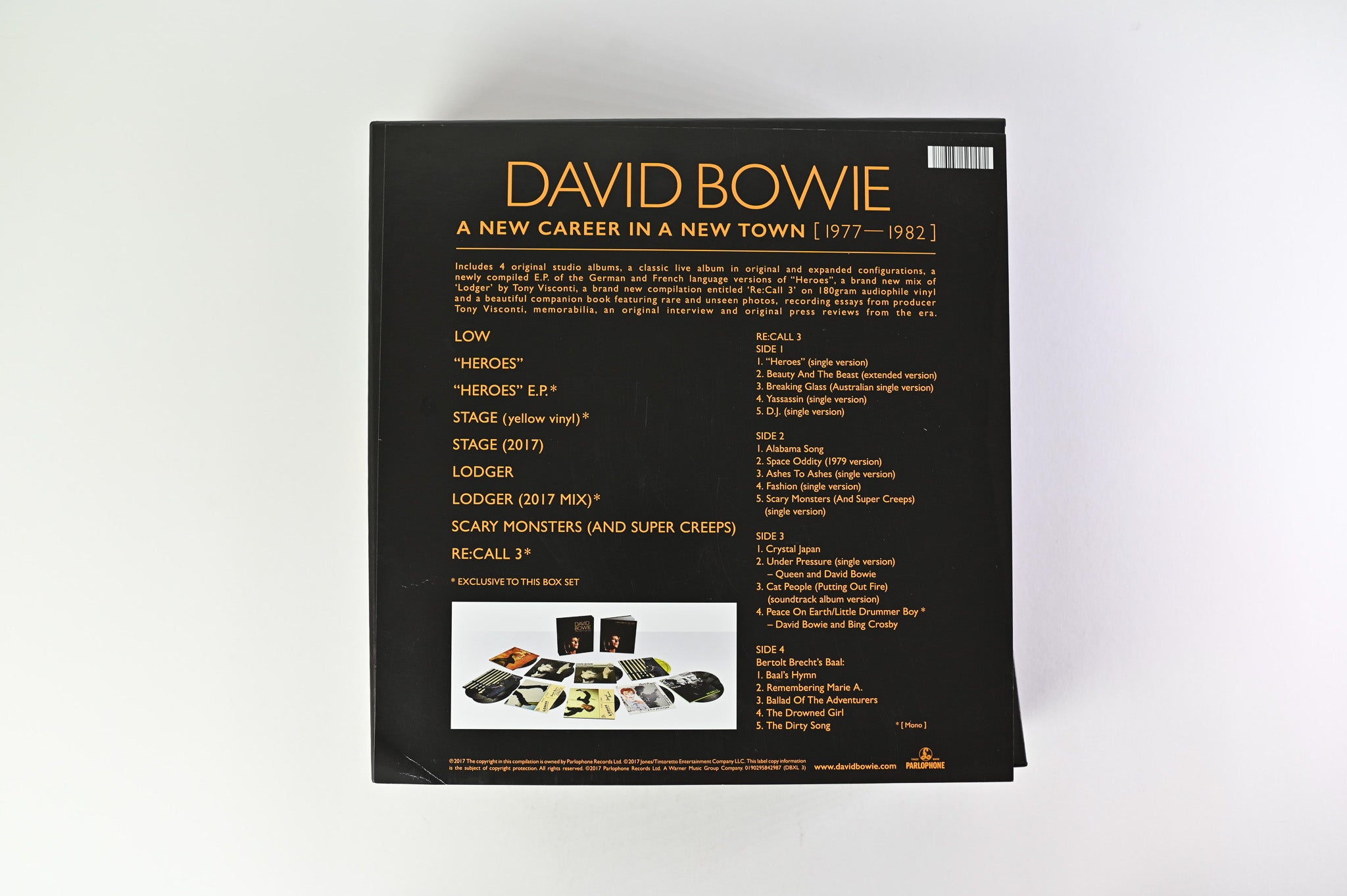 David Bowie - A New Career In A New Town [ 1977–1982 ] on Parlophone Remastered Reissue Box Set