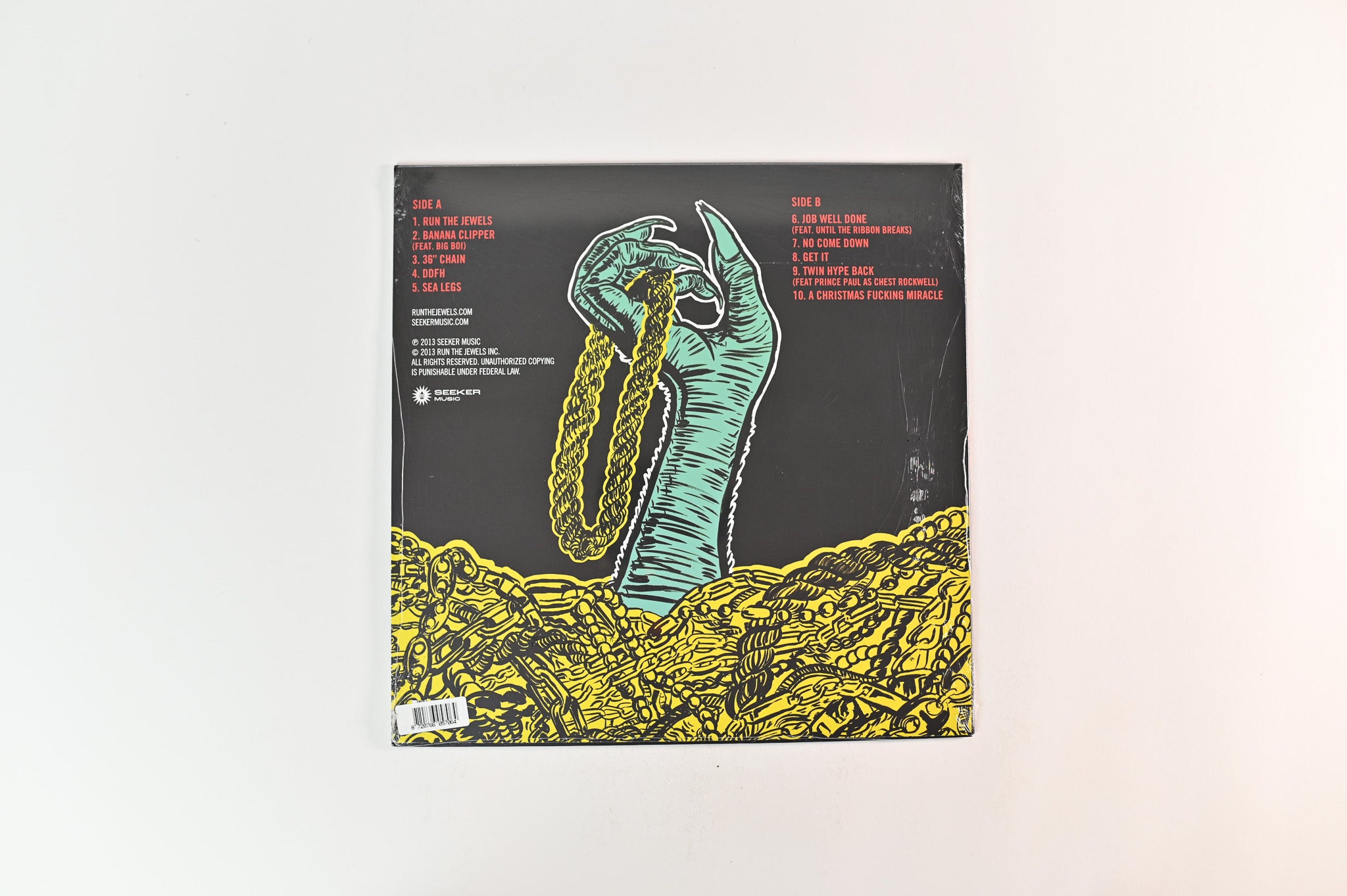 Run The Jewels - Run The Jewels on Seeker Music - Red w/ Black Splatter Vinyl Sealed