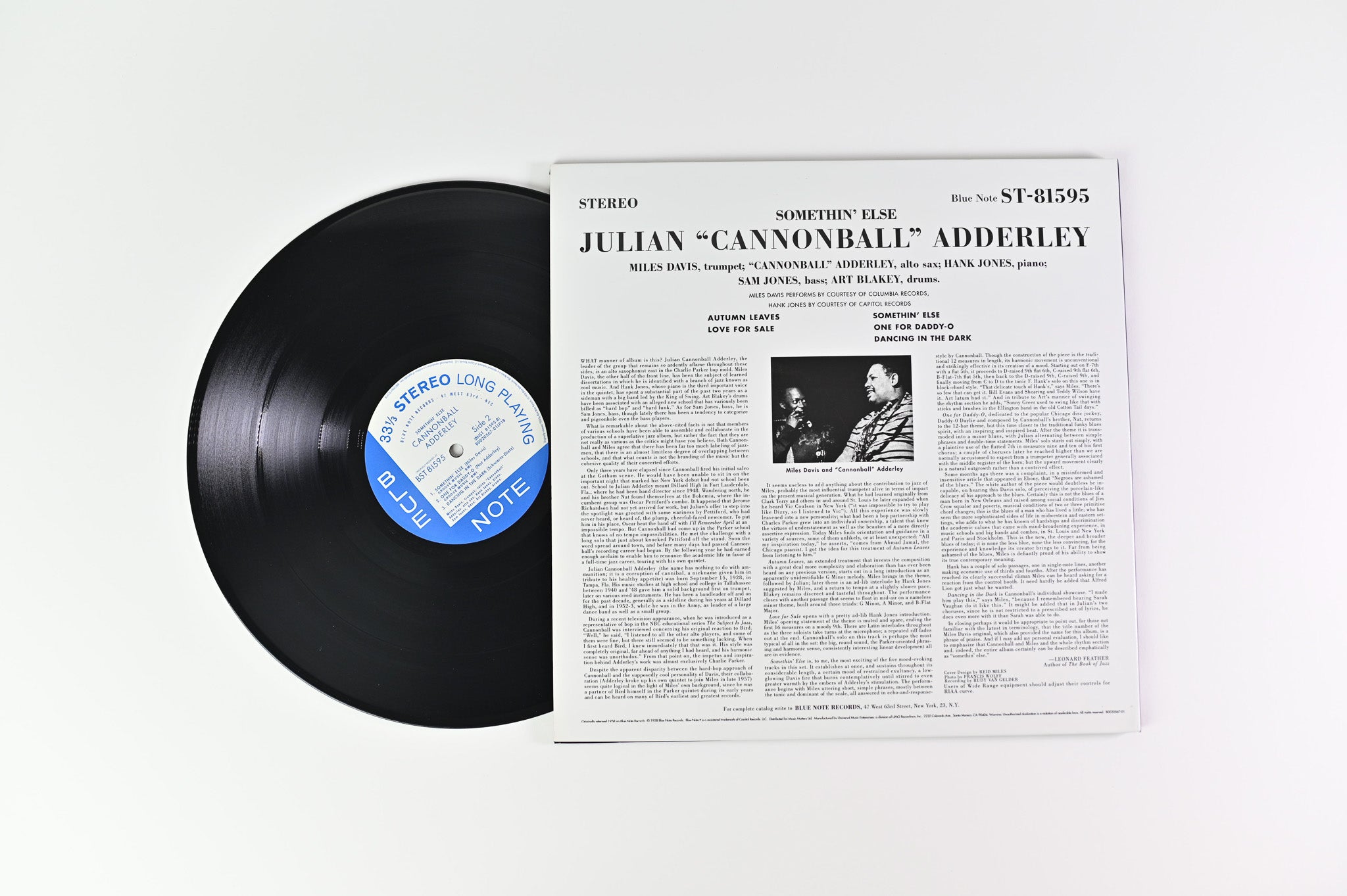 Cannonball Adderley - Somethin' Else on Blue Note Ltd 180 Gram Music Matters Reissue