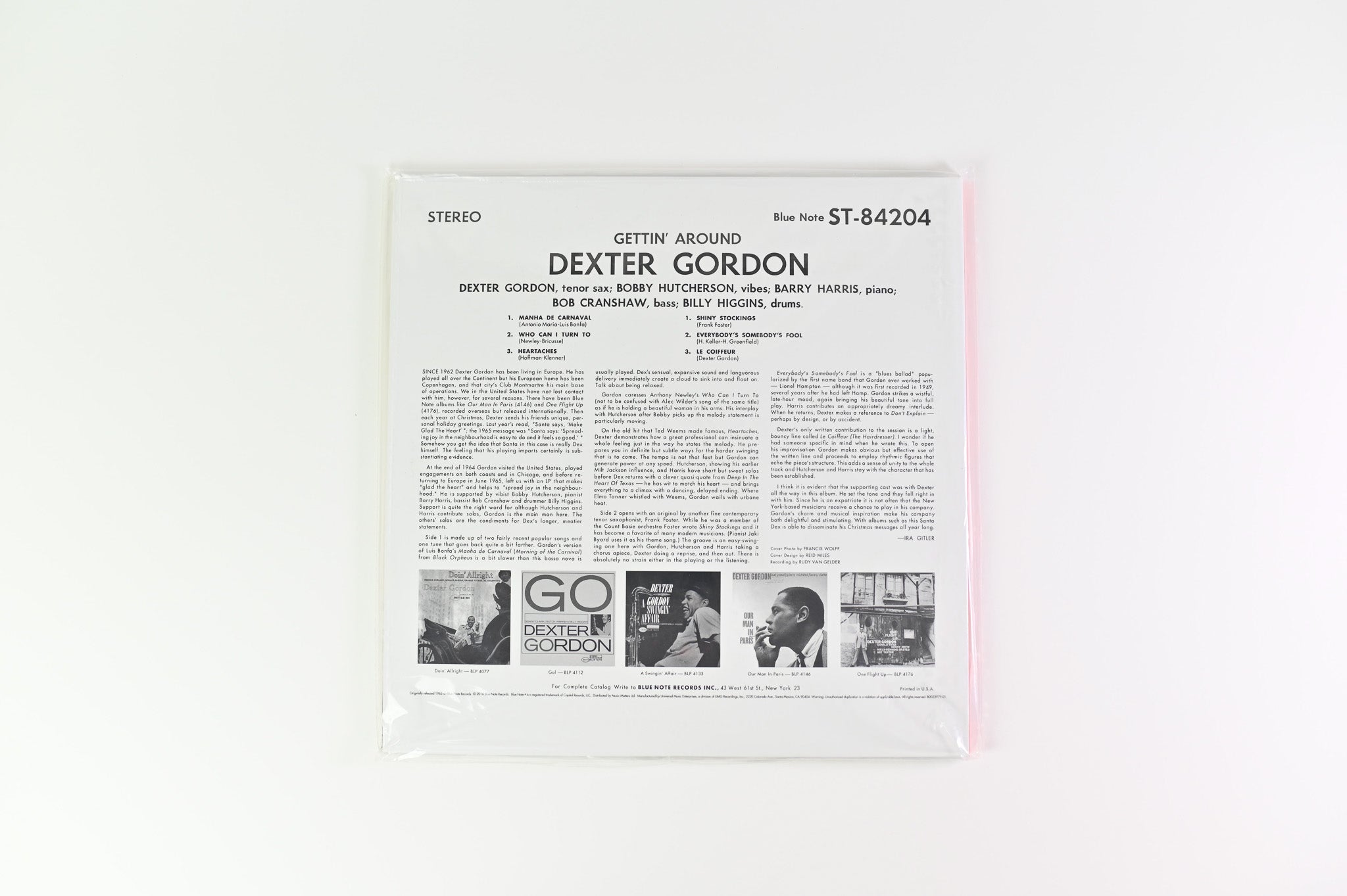 Dexter Gordon - Gettin' Around on Blue Note Ltd 180 Gram Music Matters Reissue