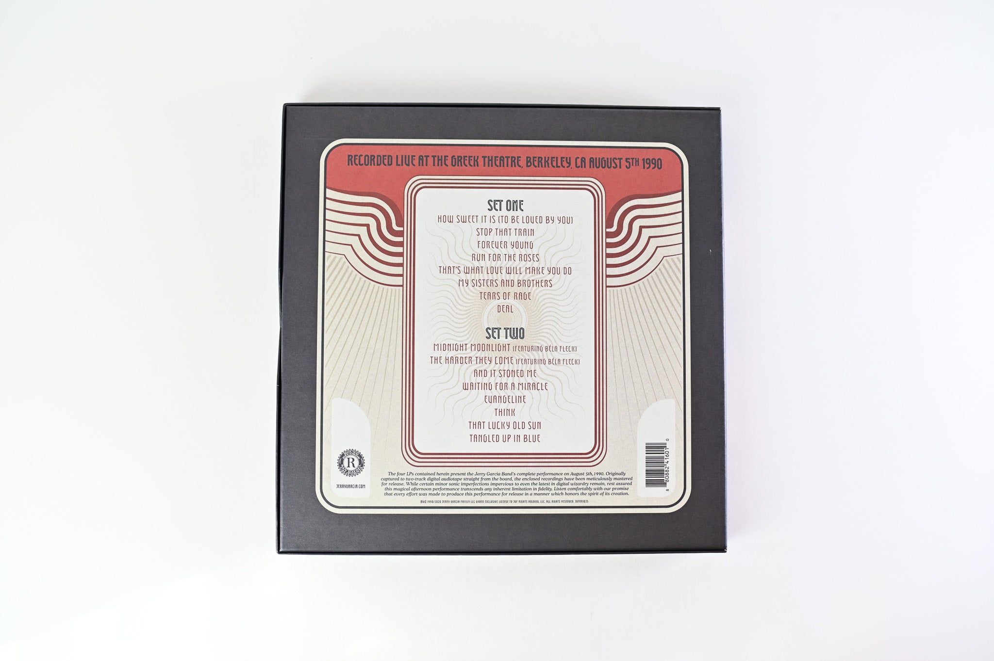 The Jerry Garcia Band - GarciaLive Volume Two (August 5th 1990 Greek Theatre) on Round RSD BF 2020 Ltd Box Set Reissue