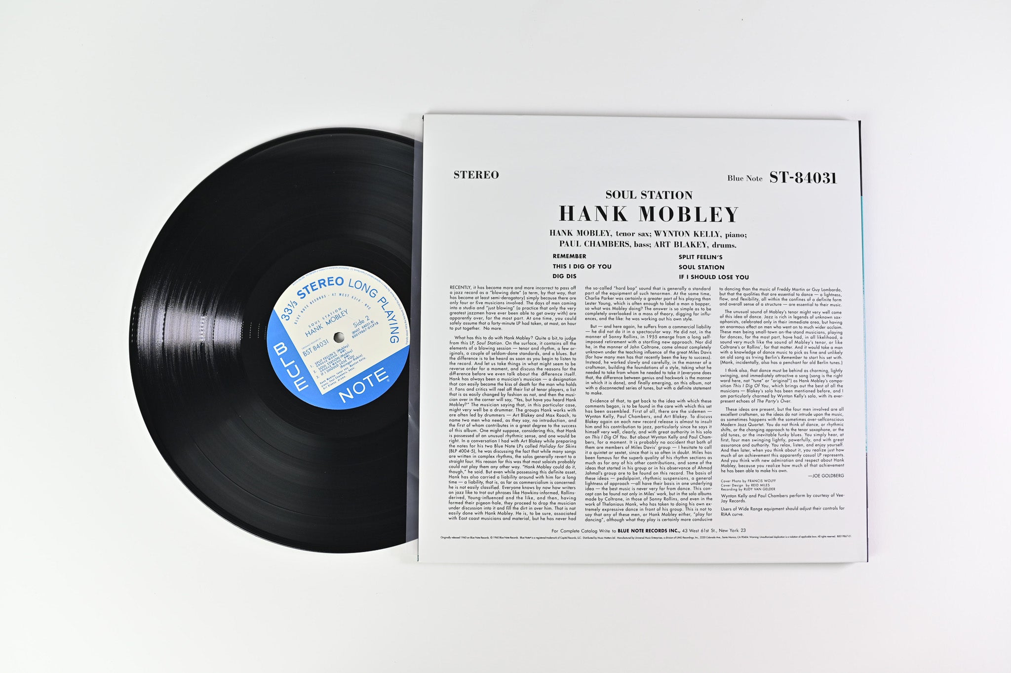 Hank Mobley - Soul Station on Blue Note Ltd 180 Gram Music Matters Reissue