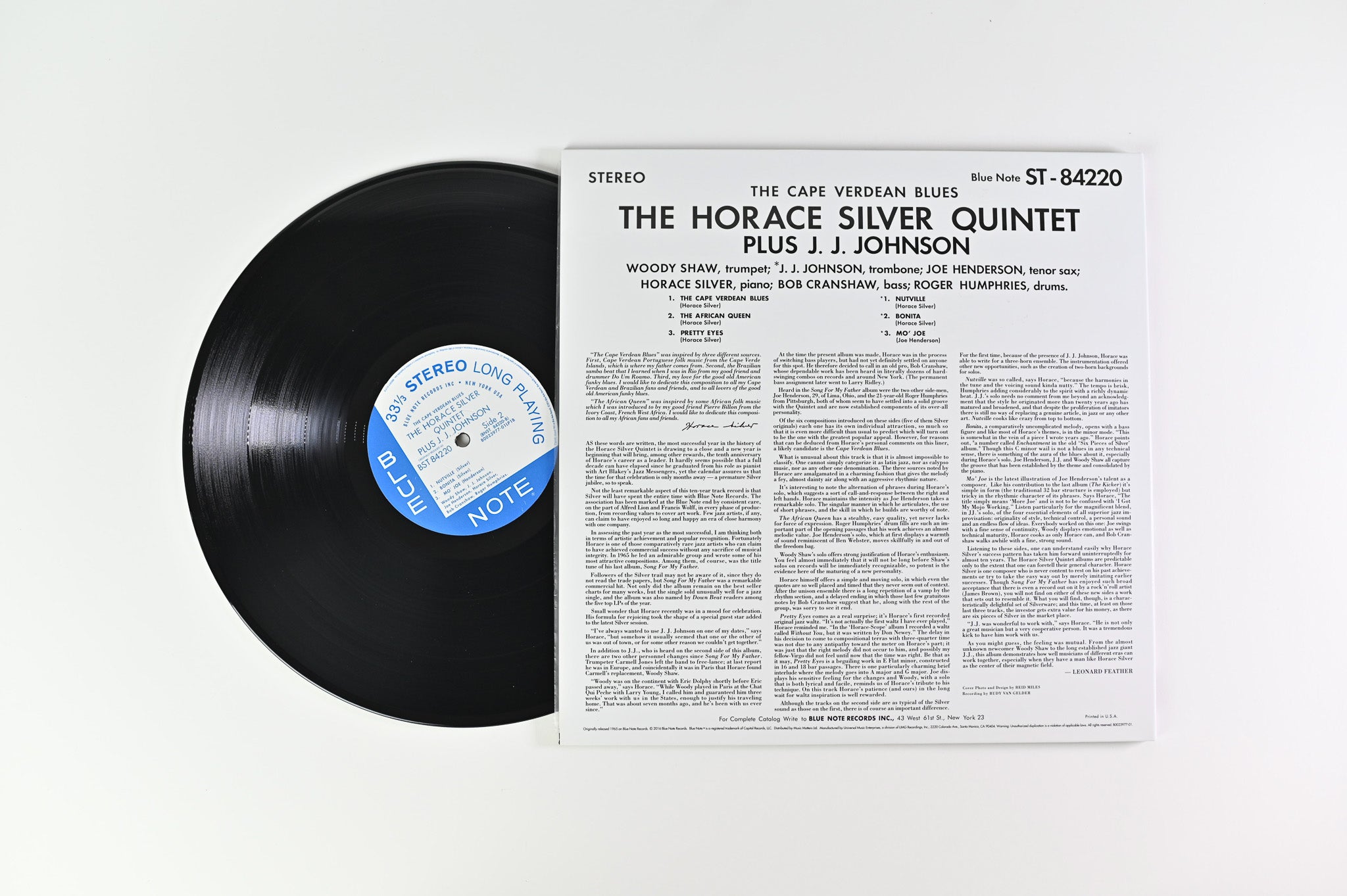 The Horace Silver Quintet - The Cape Verdean Blues on Blue Note Ltd 180 Gram Music Matters Reissue