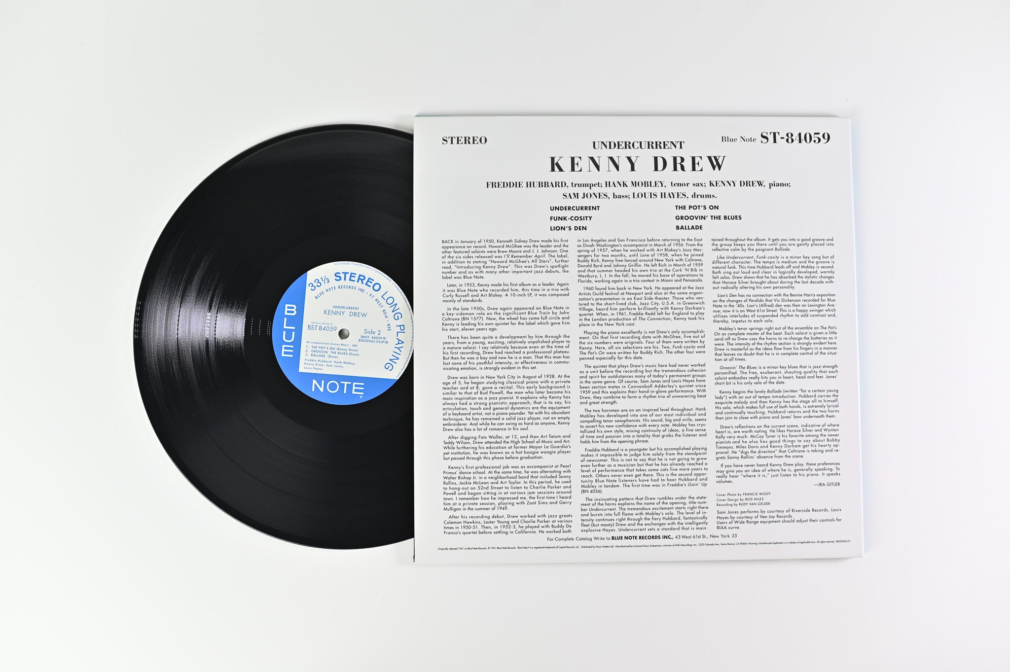 Kenny Drew - Undercurrent on Blue Note Ltd 180 Gram Music Matters Reissue