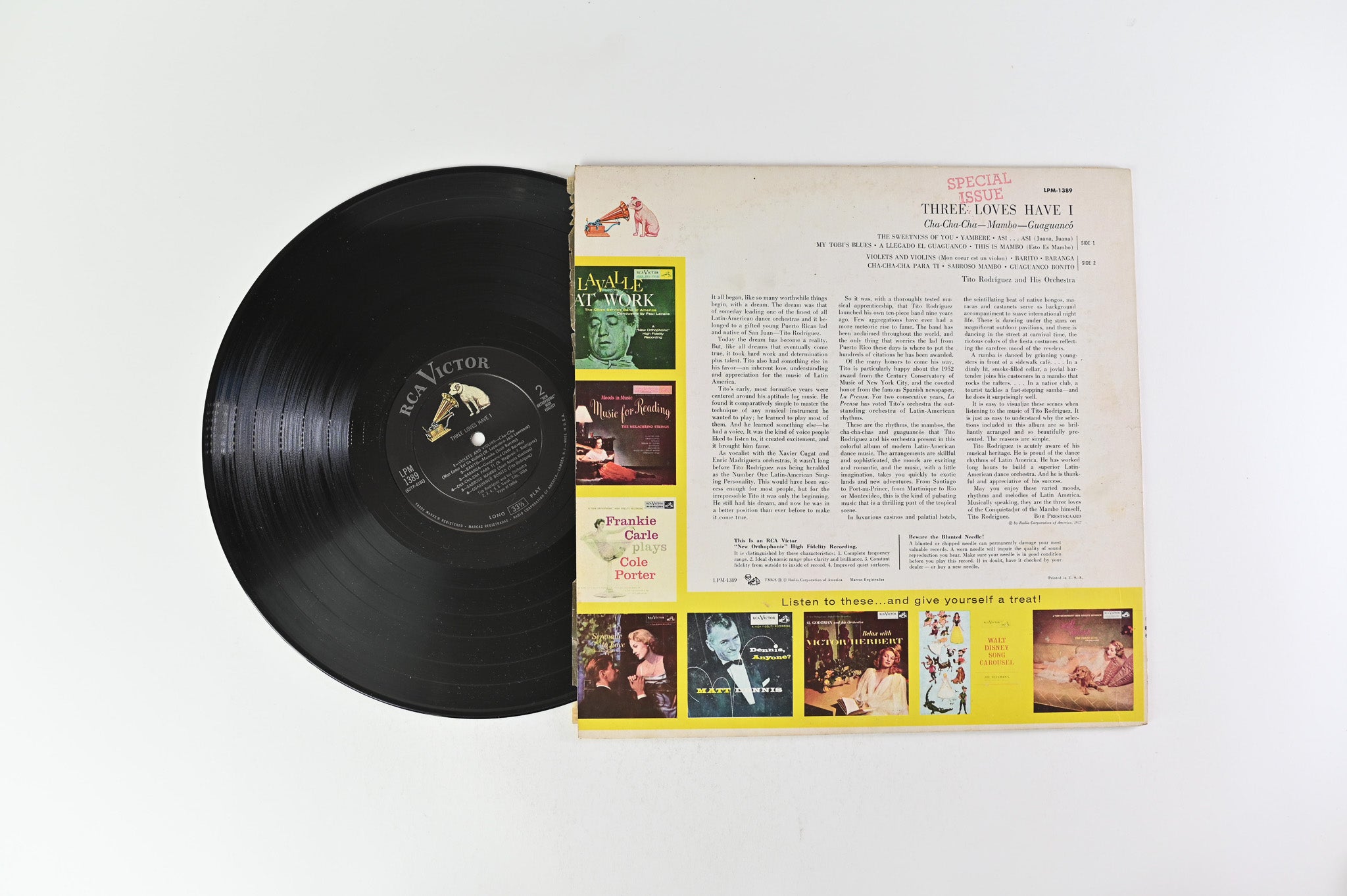 Tito Rodriguez And His Orchestra  - Three Loves Have I on RCA Victor