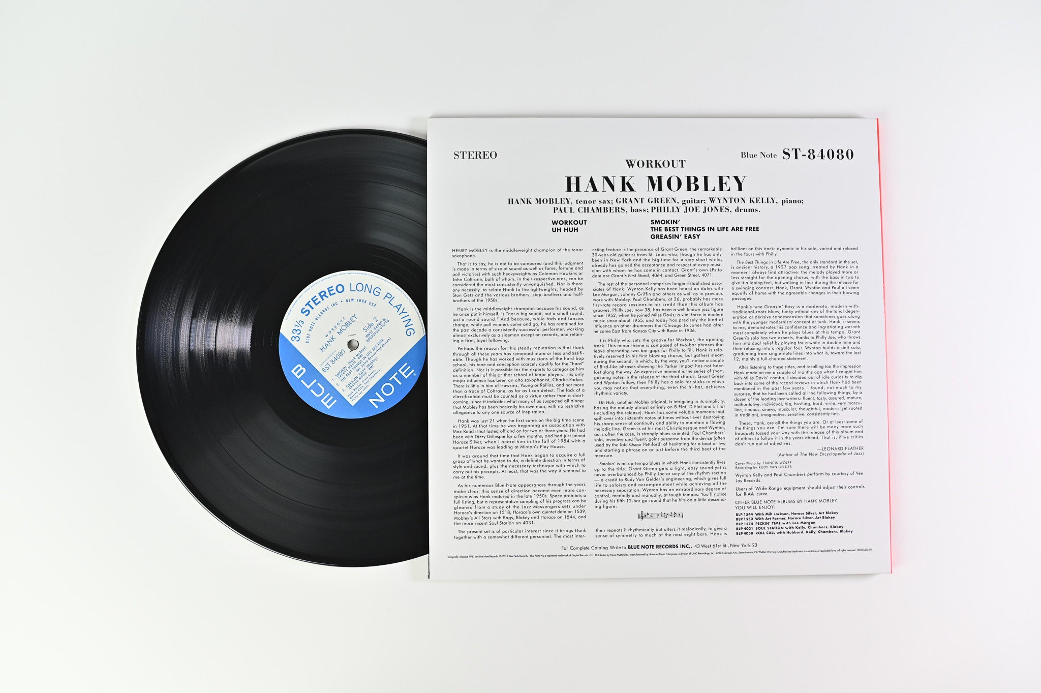 Hank Mobley - Workout on Blue Note Ltd 180 Gram Music Matters Reissue