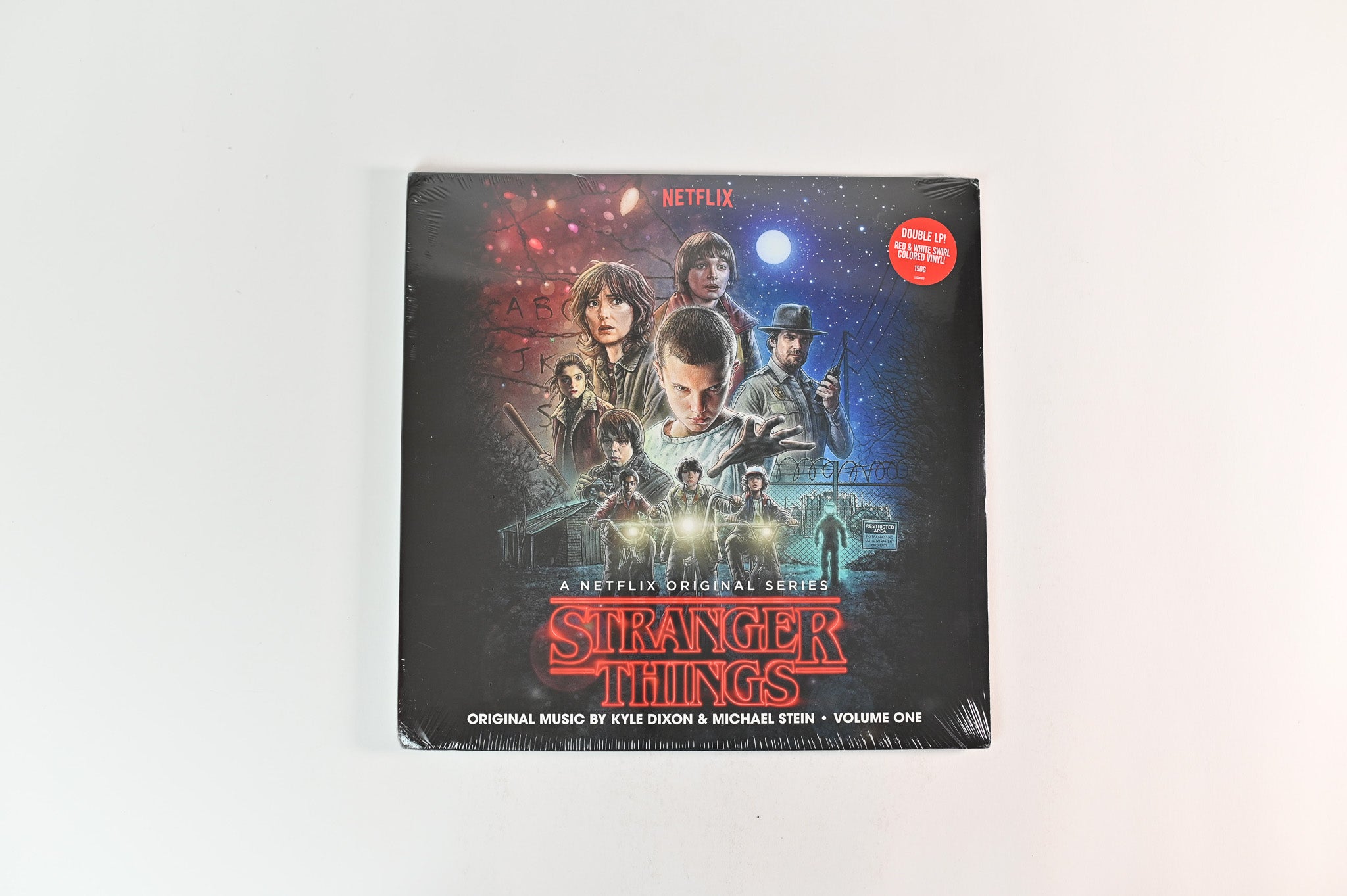Kyle Dixon - Stranger Things - Volume One (A Netflix Original Series) on Lakeshore Ltd Red & White Swirl Sealed