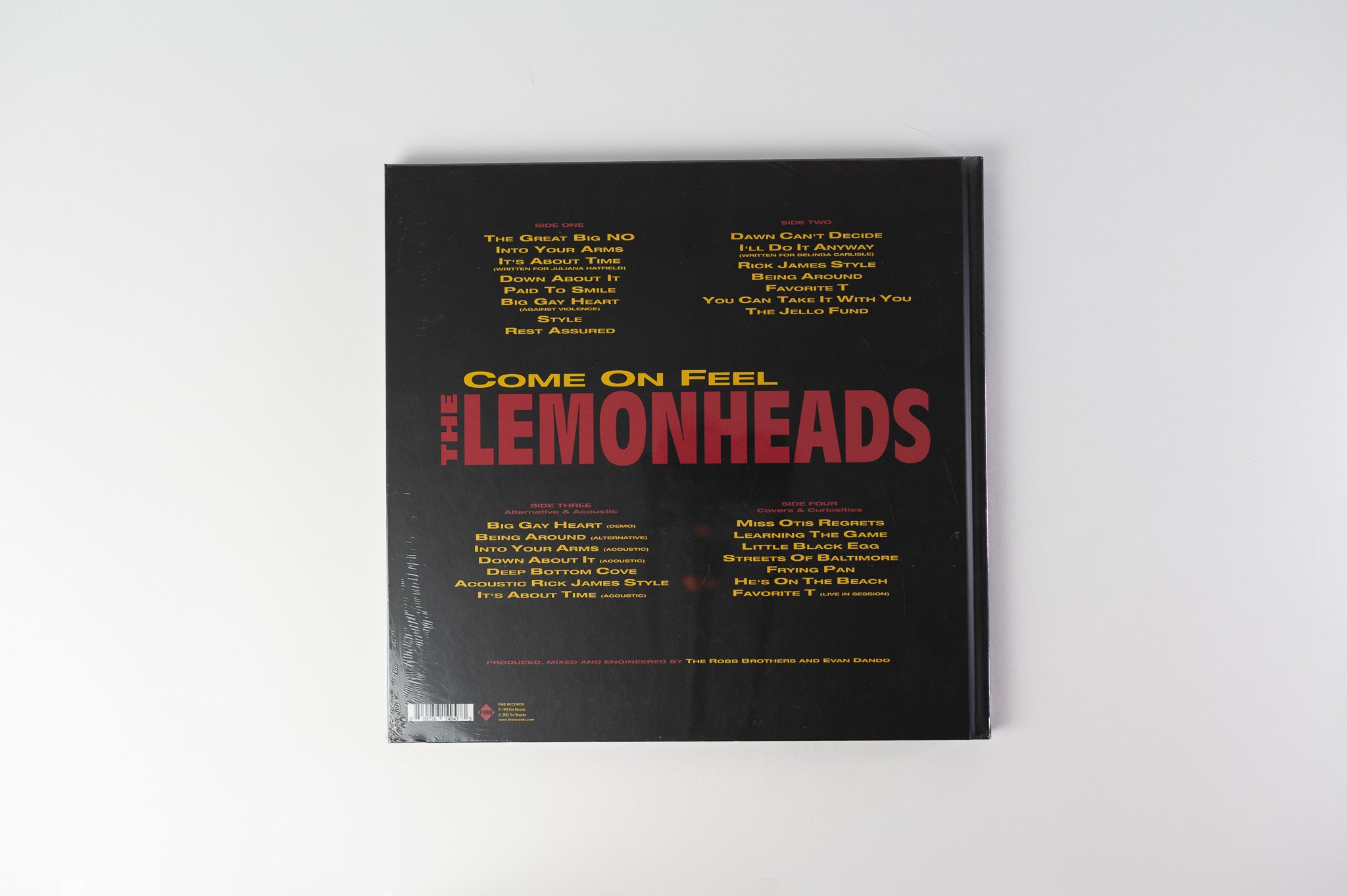 The Lemonheads - Come On Feel The Lemonheads on Fire Records Deluxe 30th Anniversary Bookback Compilation Sealed