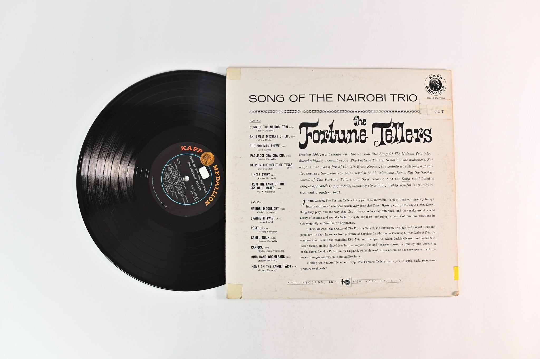 The Fortune Tellers - Song Of The Nairobi Trio on Kapp Medallion Mono
