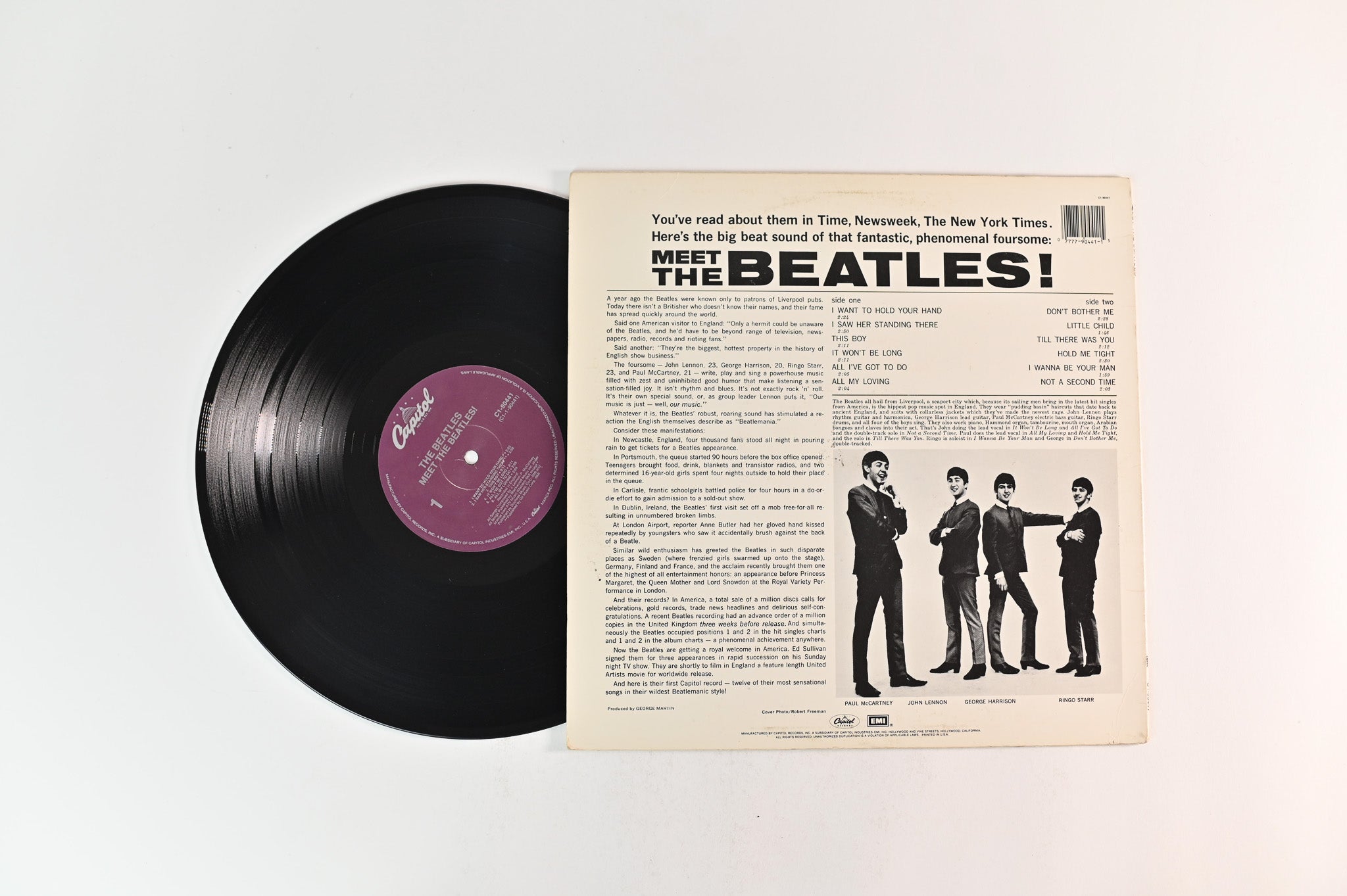 The Beatles - Meet The Beatles! on Capitol Purple Label Reissue