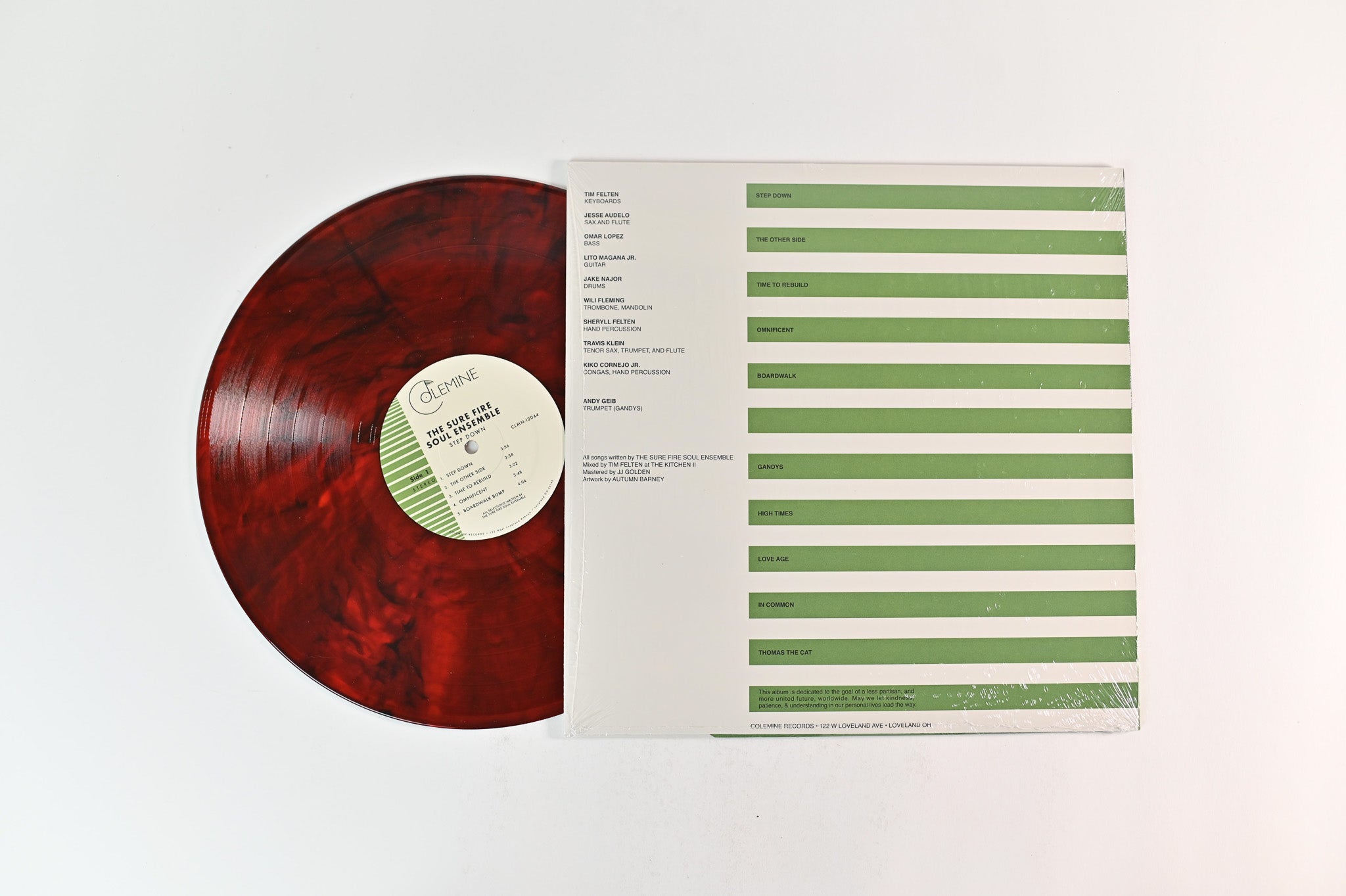 The Sure Fire Soul Ensemble - Step Down on Colemine Ltd Red Fire Vinyl