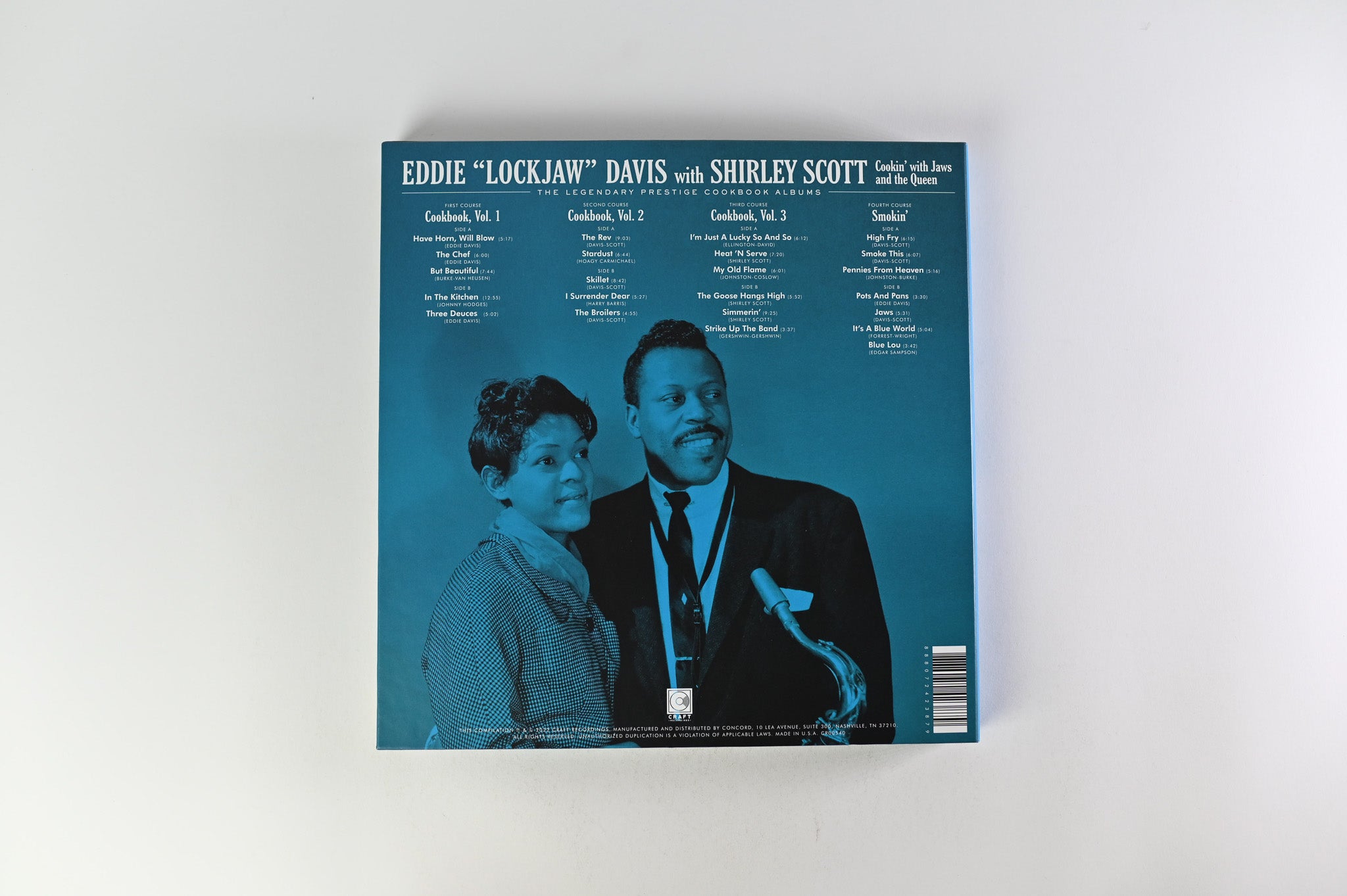 Eddie "Lockjaw" Davis - Cookin' With Jaws And The Queen: The Legendary Prestige Cookbook Albums Craft Recordings Ltd Box Set Reissue