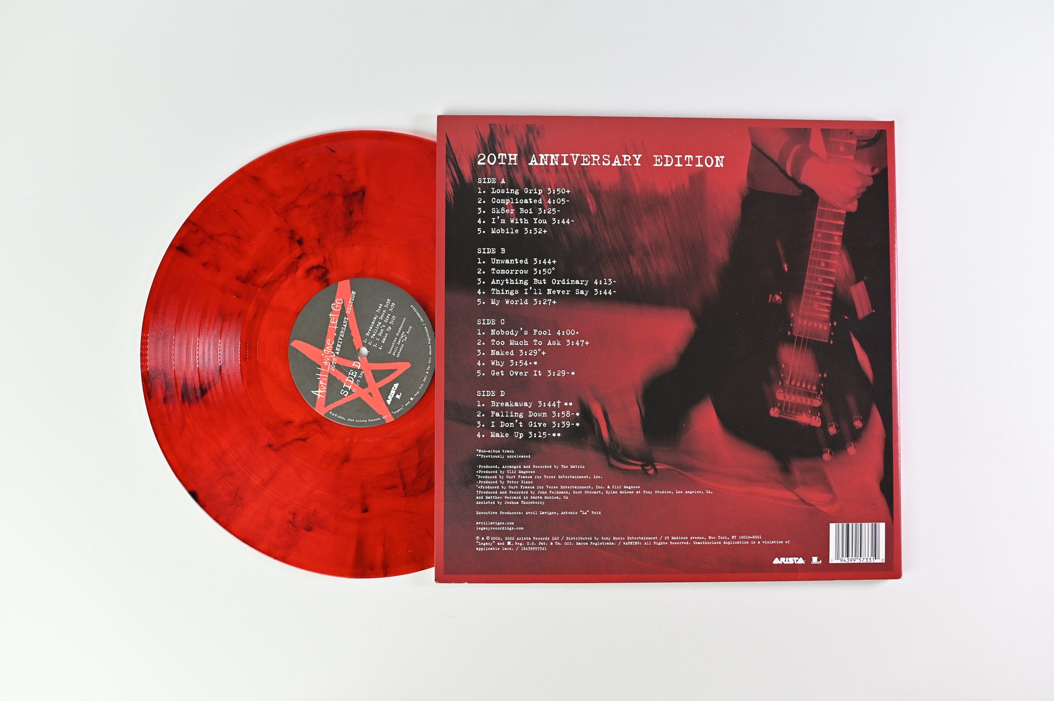 Avril Lavigne - Let Go on Legacy Arista Ltd Red Smoke Reissue