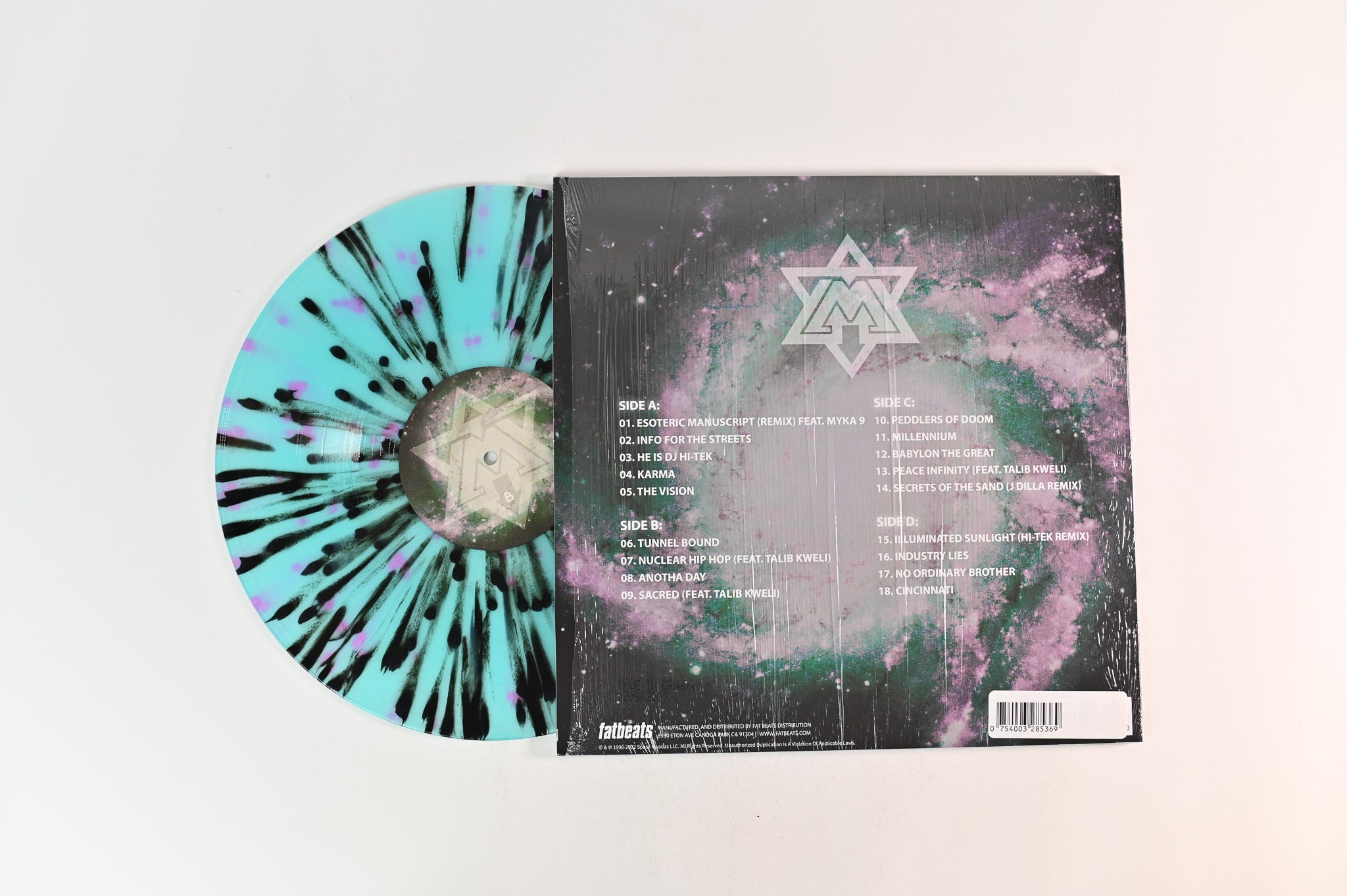 Mood - Doom on Space Invadaz Light Blue w/ Black & Orchid Splatter Reissue