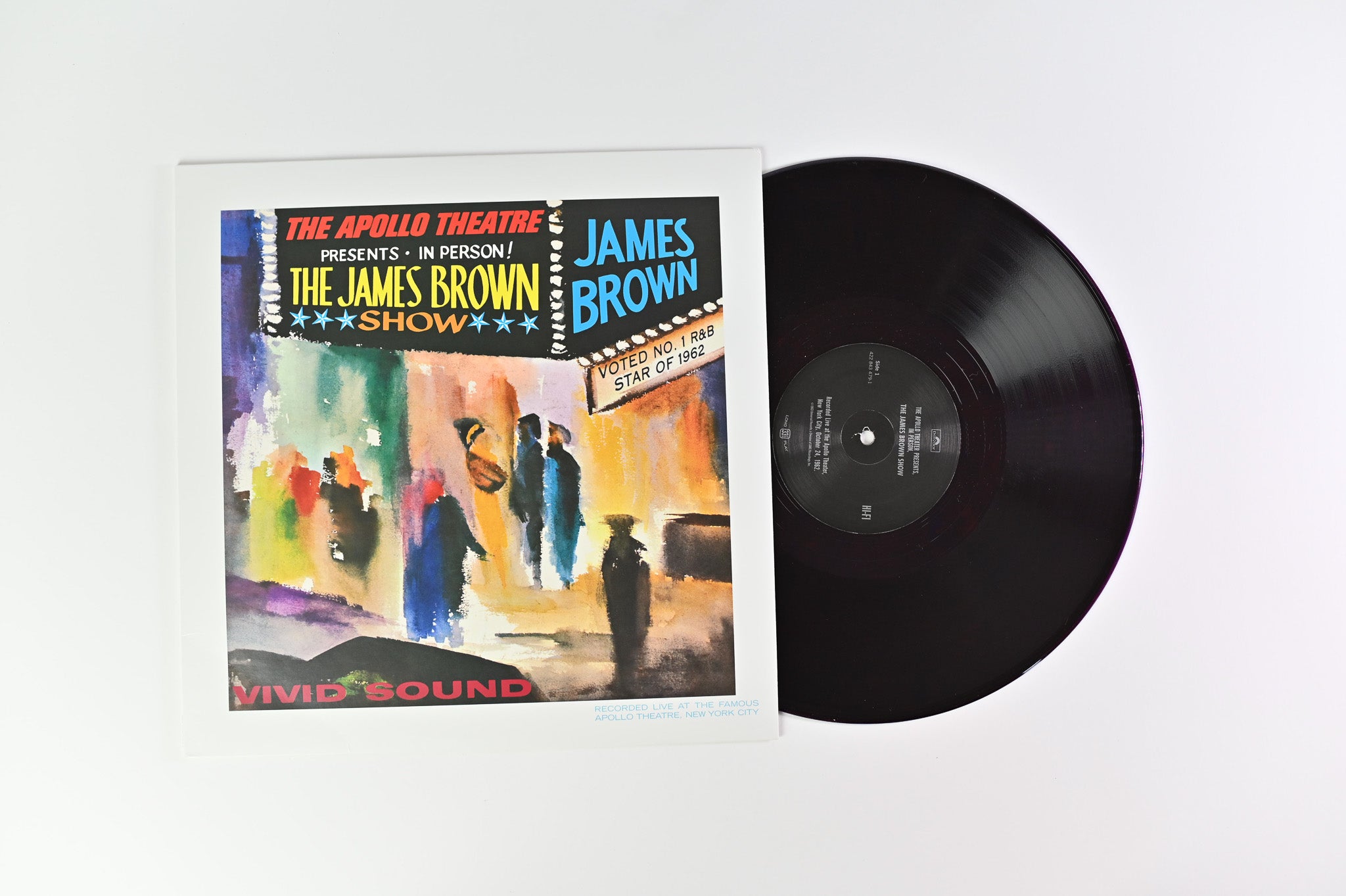 James Brown - 'Live' At The Apollo on Polydor Purple Vinyl Reissue