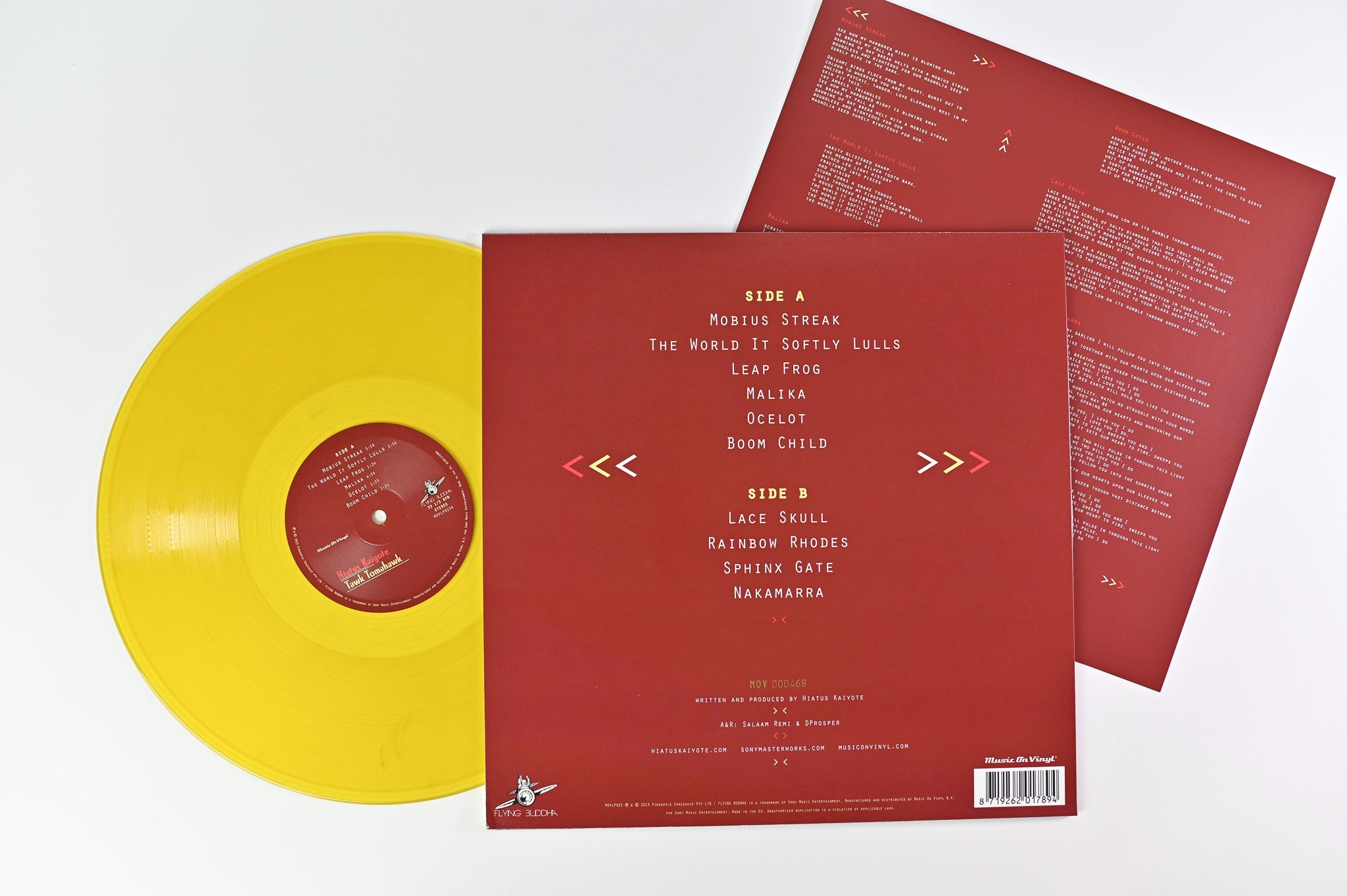 Hiatus Kaiyote - Tawk Tomahawk on Music on Vinyl Ltd Yellow Vinyl Reissue