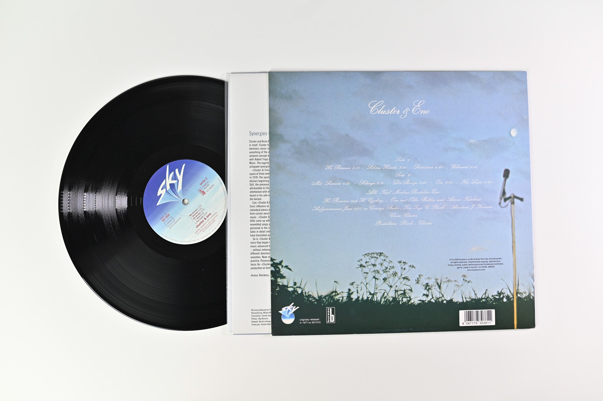 Cluster - Cluster & Eno on Bureau B Sky Reissue