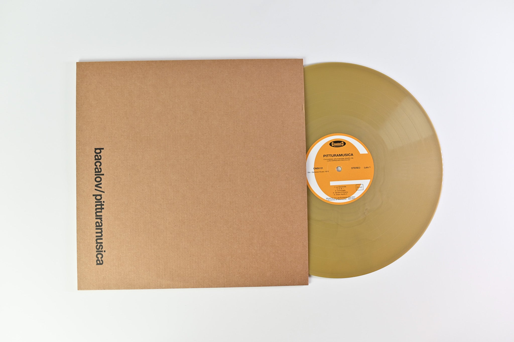 Luis Bacalov - Pitturamusica on Cinedelic RSD 2020 Ltd Gold Reissue