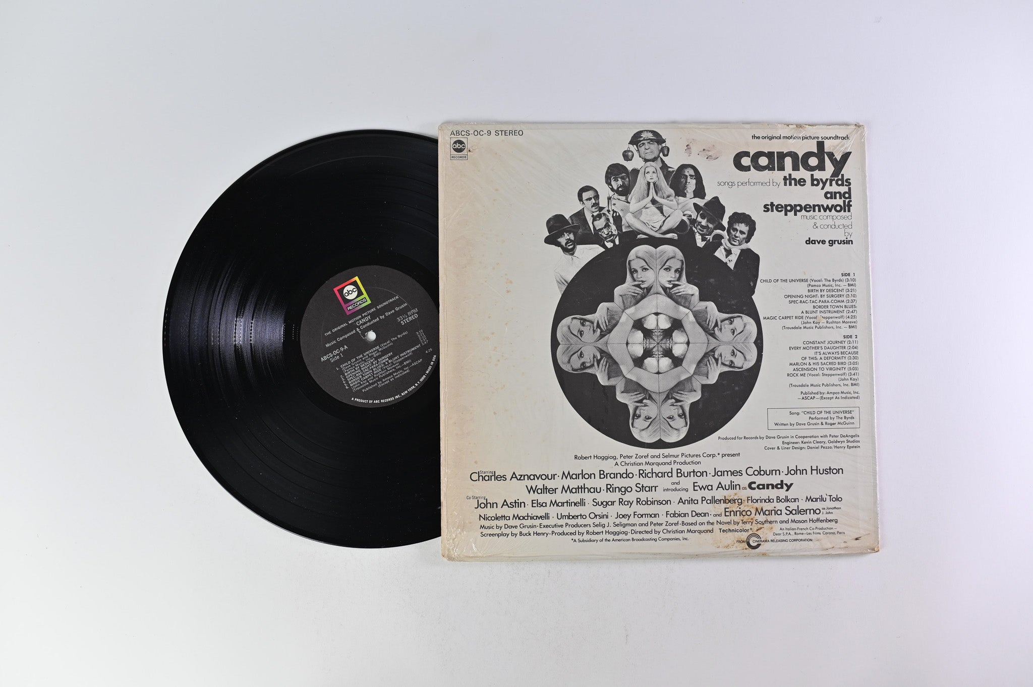 The Byrds And Steppenwolf, Dave Grusin – Candy (The Original Motion Picture Soundtrack) on ABC Records