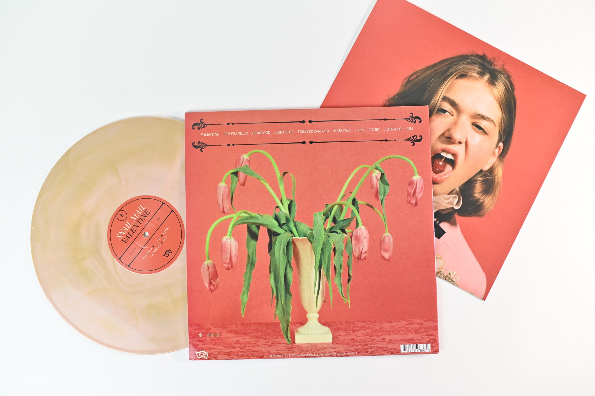 Snail Mail - Valentine on Matador Ltd Numbered Pink &amp; Gold Galaxy