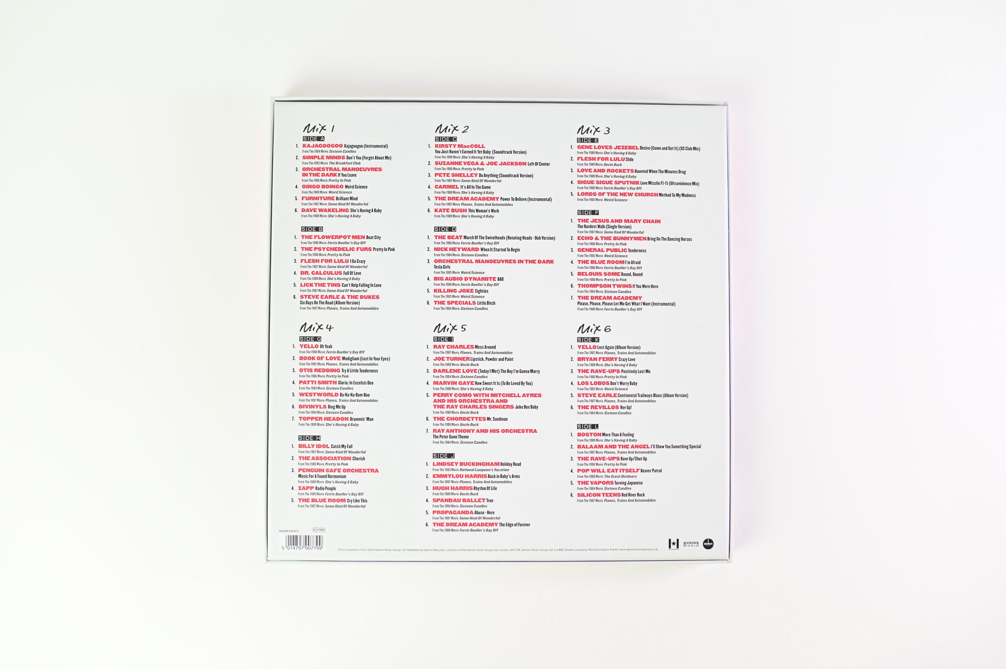 Various - Life Moves Pretty Fast: The John Hughes Mixtapes on Demon Translucent Red Box Set
