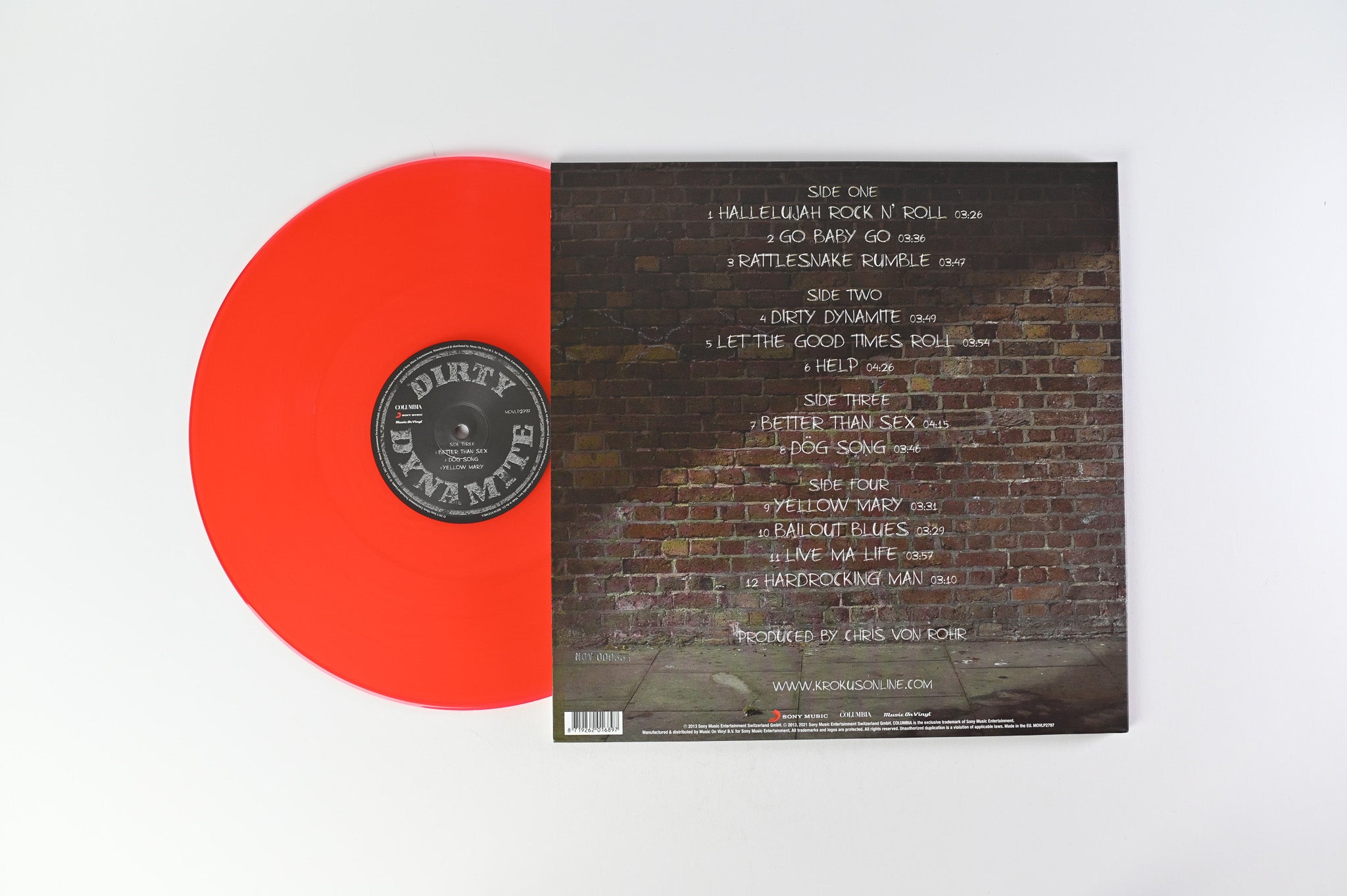 Krokus - Dirty Dynamite Music On Vinyl Ltd Red Translucent Reissue