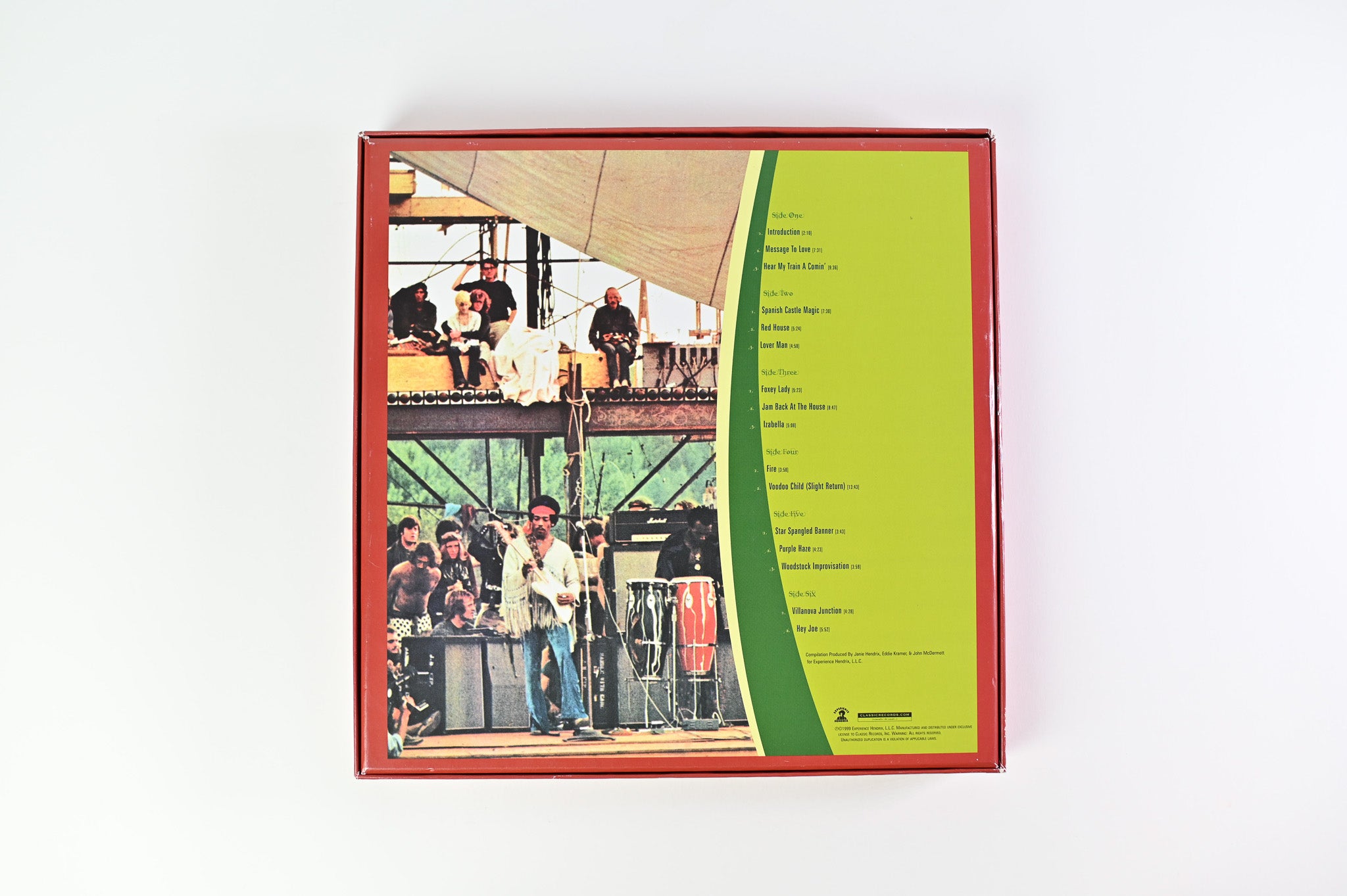 Jimi Hendrix - Live At Woodstock on Experience Hendrix Orange Vinyl Box Set