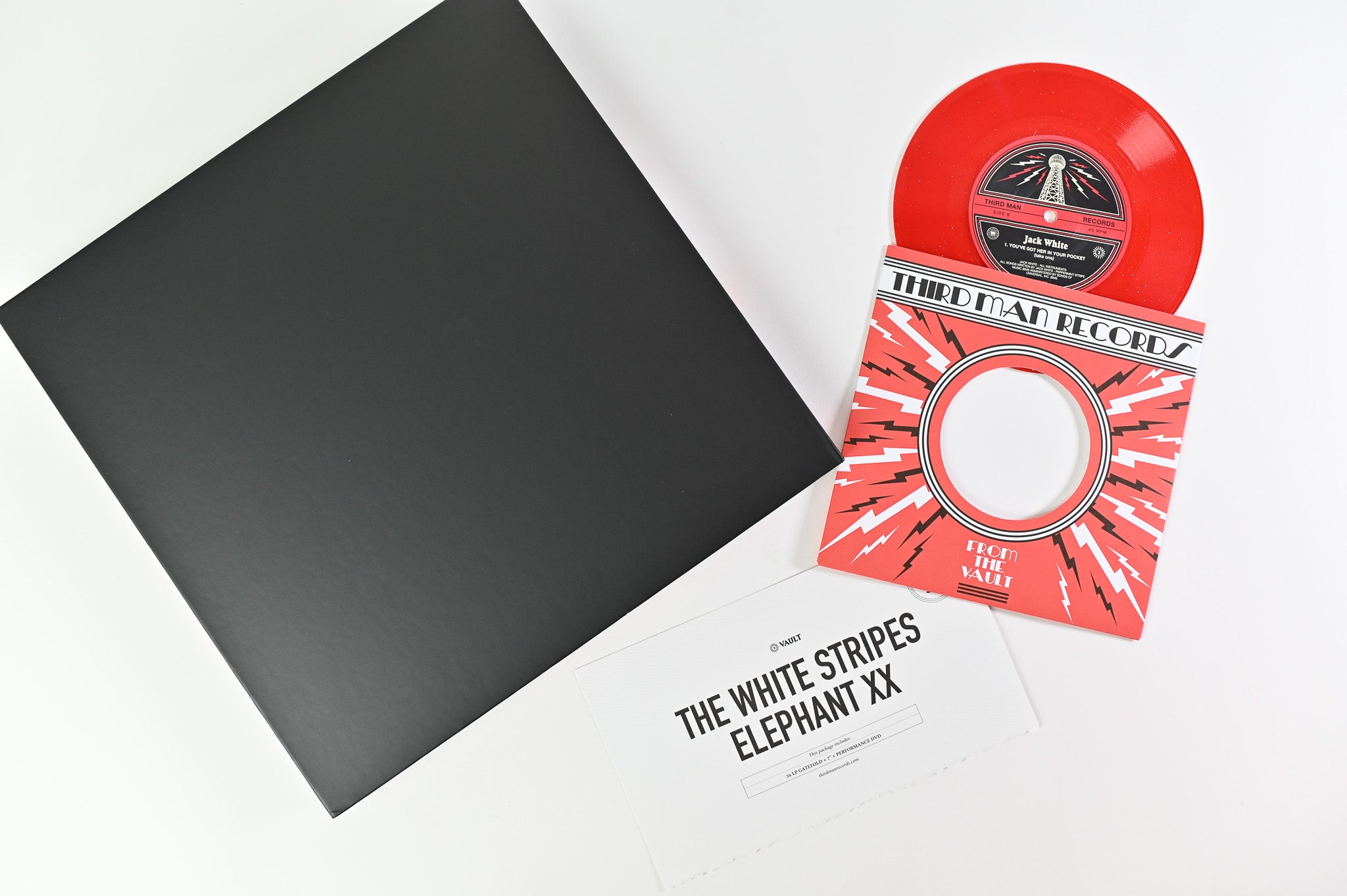 The White Stripes - Elephant XX on Third Man Ltd Edition Vault Red Whi
