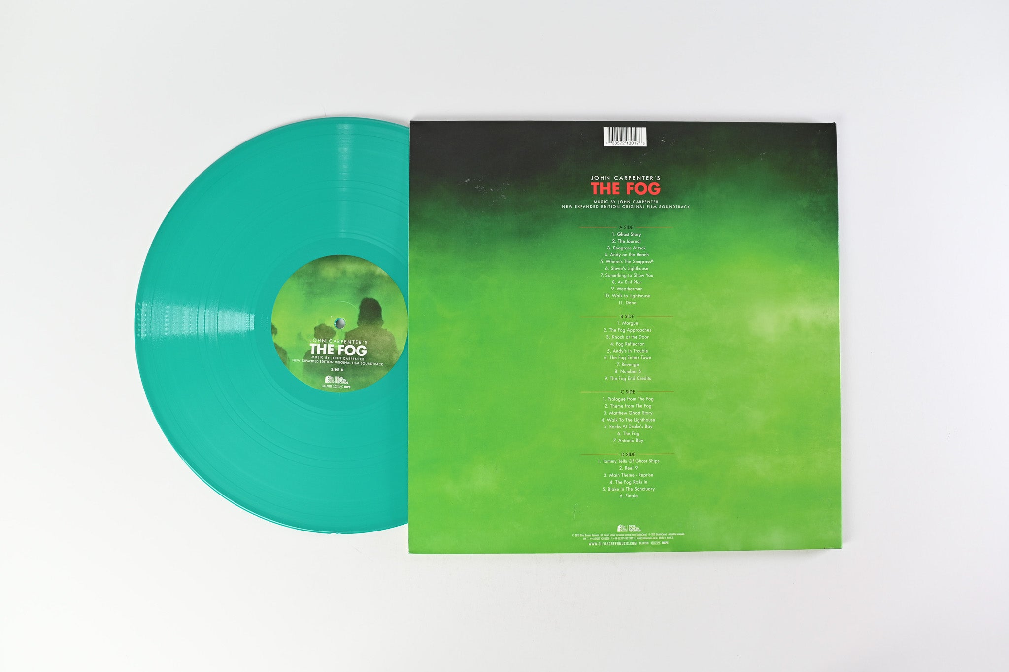 John Carpenter - The Fog (New Expanded Edition Original Film Soundtrack) on Silva Screen Green and White Vinyl
