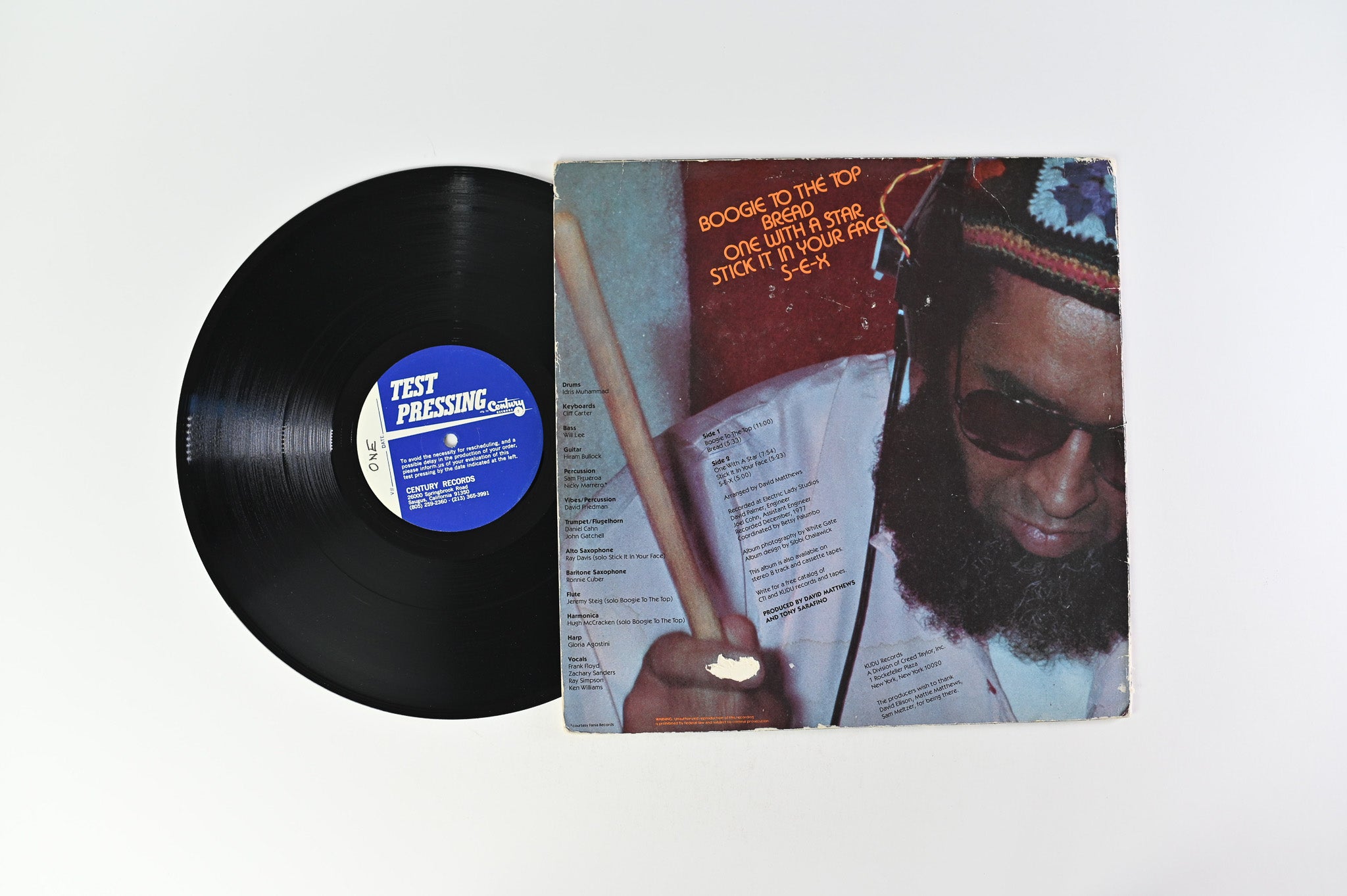 Idris Muhammad - Boogie To The Top on Kudu Test Pressing
