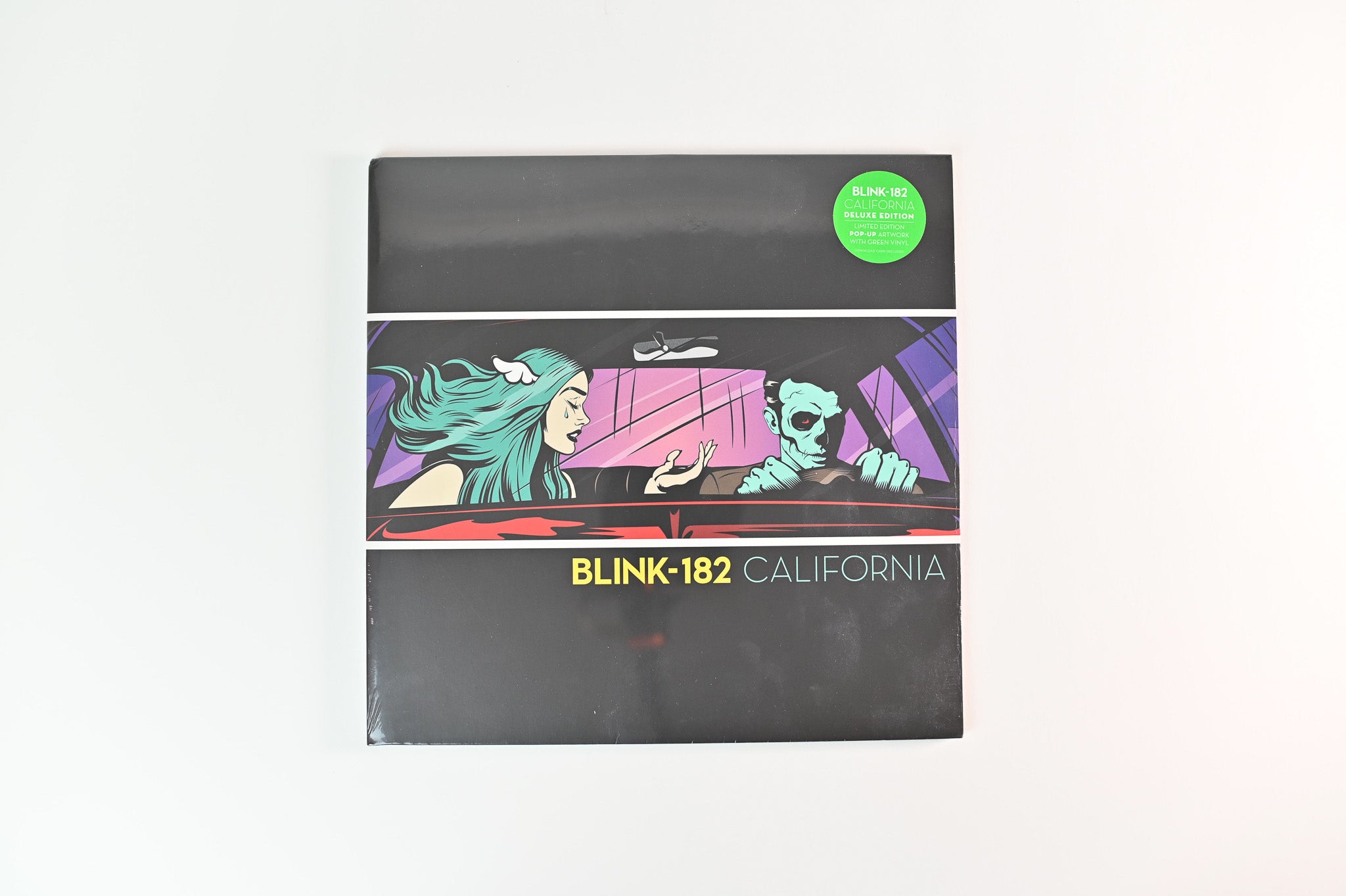 Blink-182 - California on BMG - Sealed Green Deluxe Vinyl with Slipmat