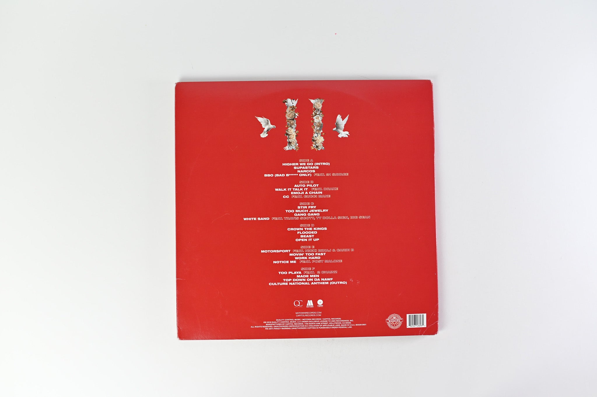 Migos - Culture II on Capitol Tri-Fold Red Vinyl
