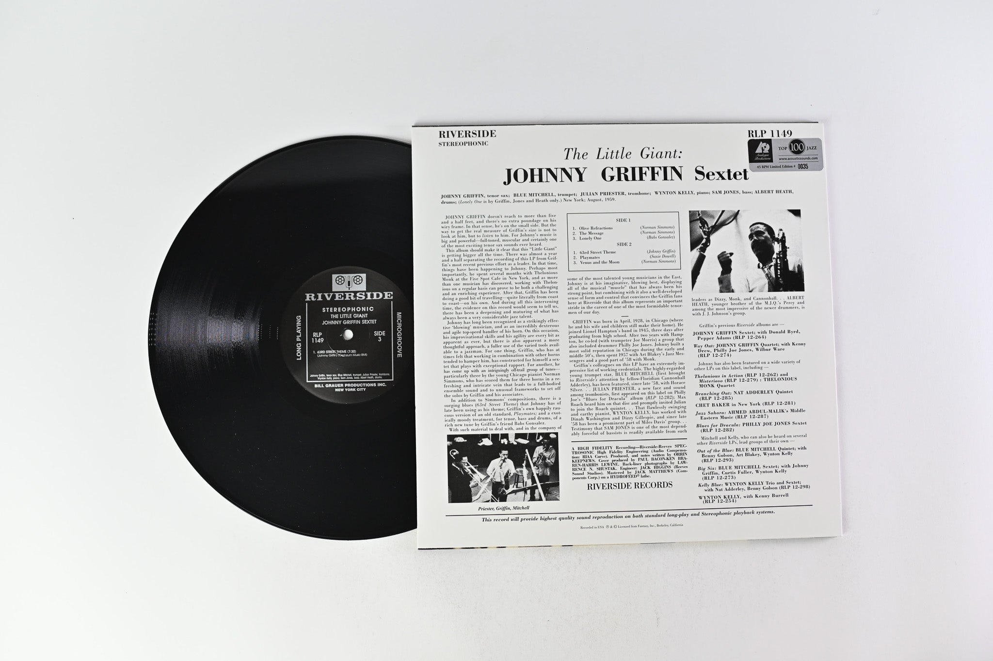 Johnny Griffin - The Little Giant on Analogue Productions 45 RPM