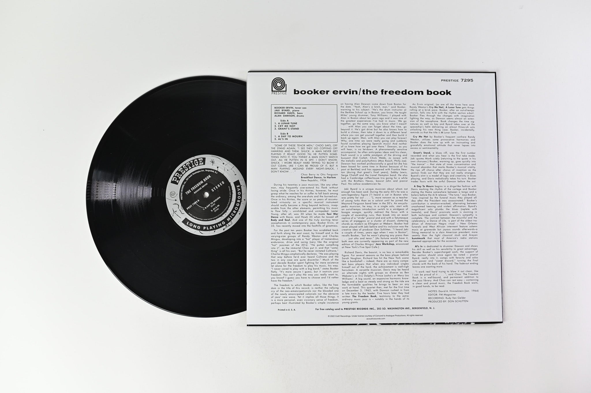 Booker Ervin - The Freedom Book on Analogue Productions