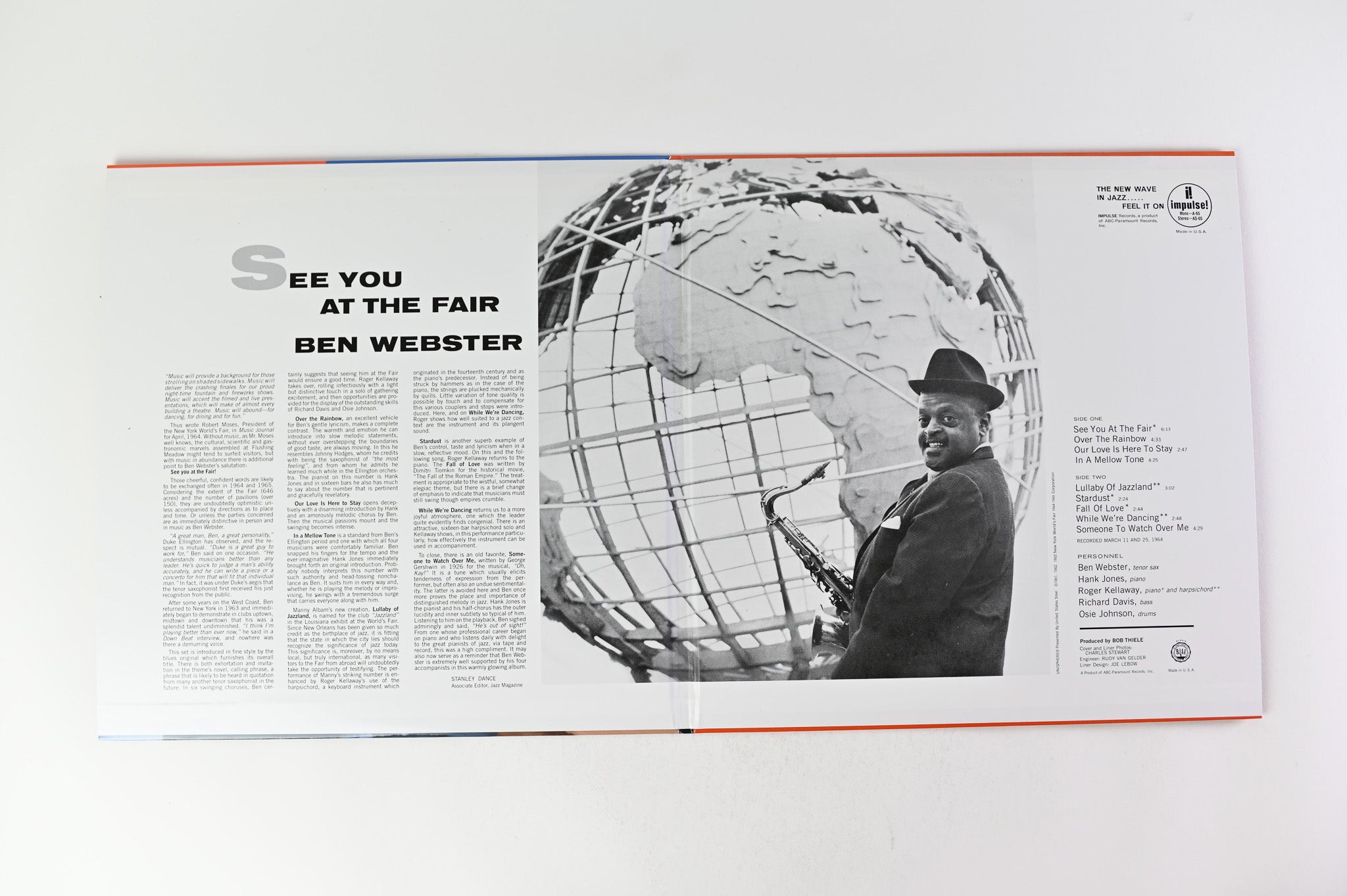 Ben Webster - See You At The Fair on Analogue Productions Numbered