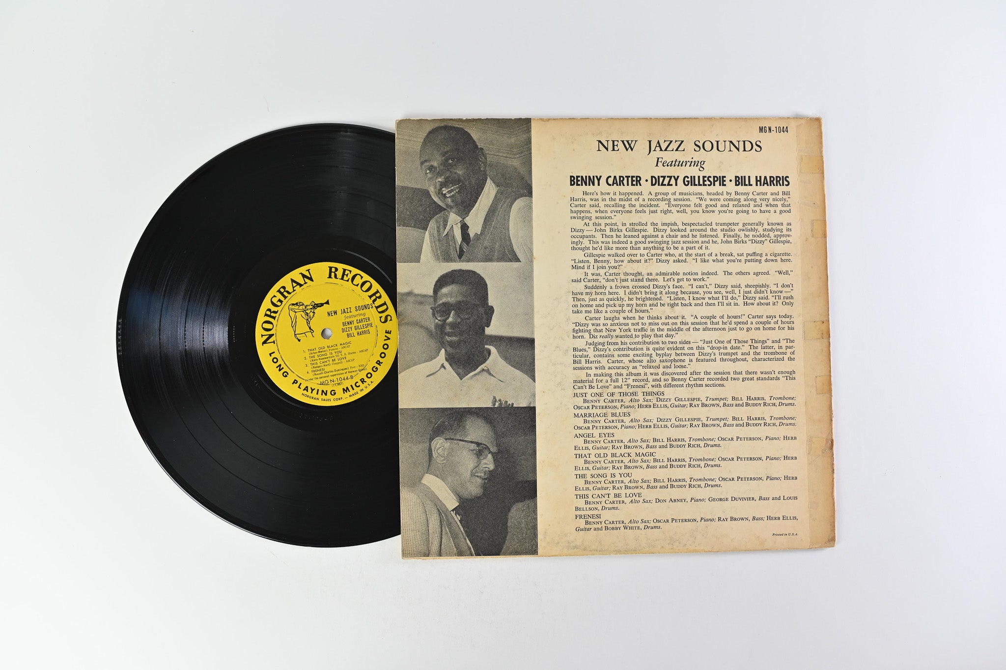 Benny Carter - New Jazz Sounds on Norgran Mono